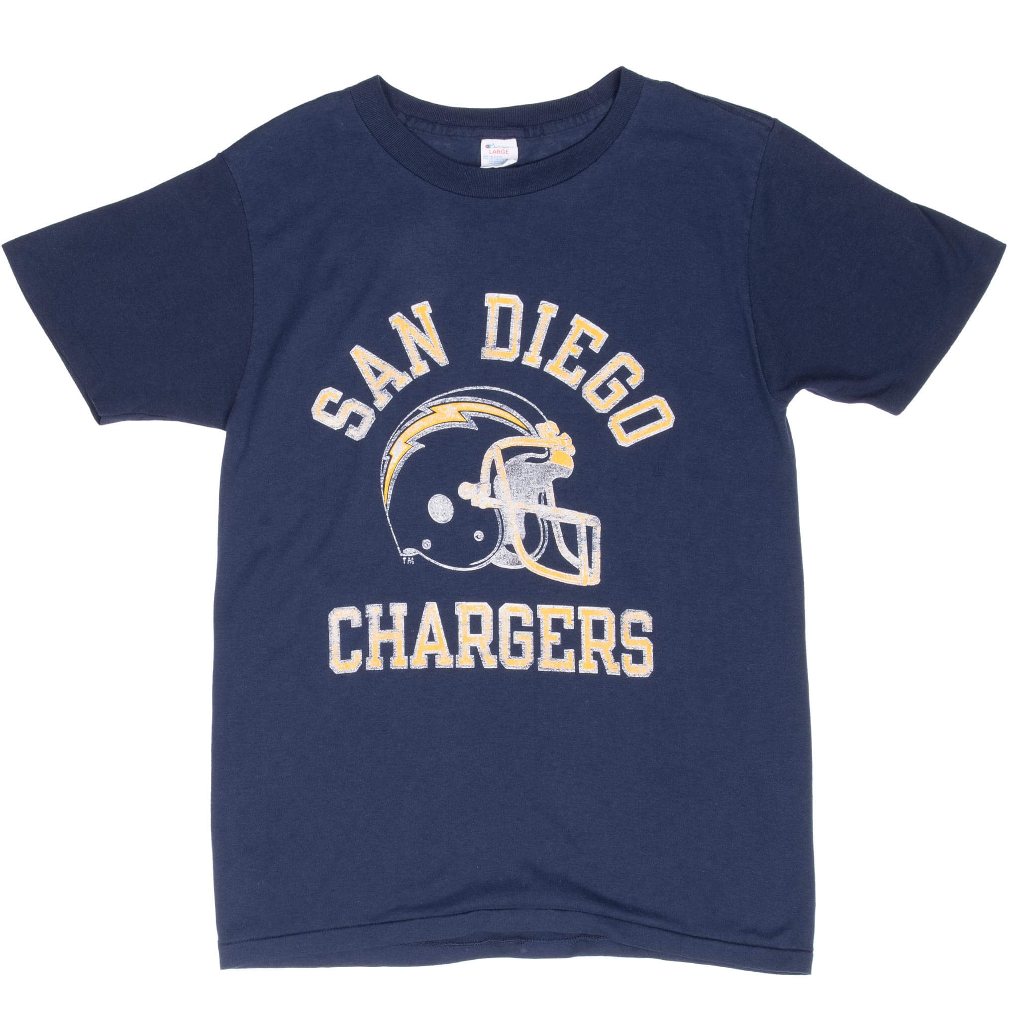 Vintage Nfl San Diego Chargers Champion 1980S Tee Shirt Size Small Made In Usa With Single Stitch Sleeves