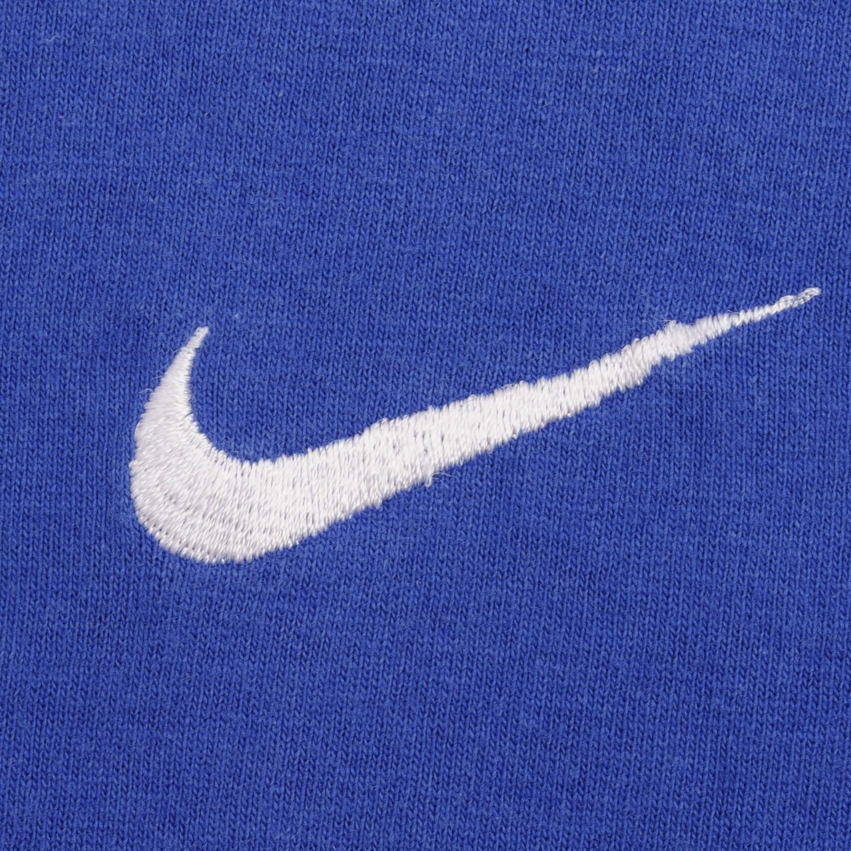 VINTAGE NIKE CLASSIC SWOOSH BLUE TEE SHIRT 1990S SIZE XL MADE IN USA