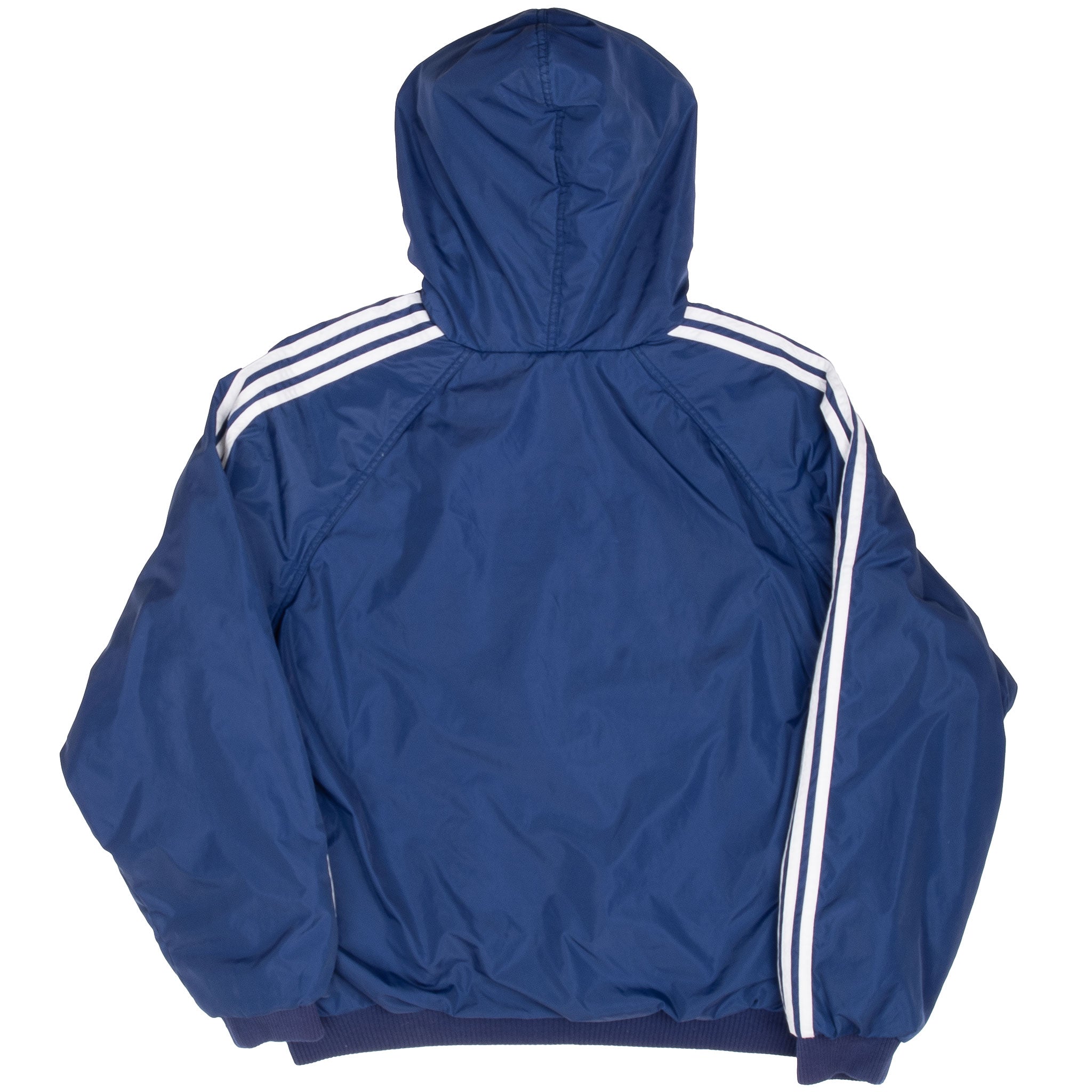 Vintage Adidas Reversible Nylon Windbreaker Hooded Jacket 1990S Size XL