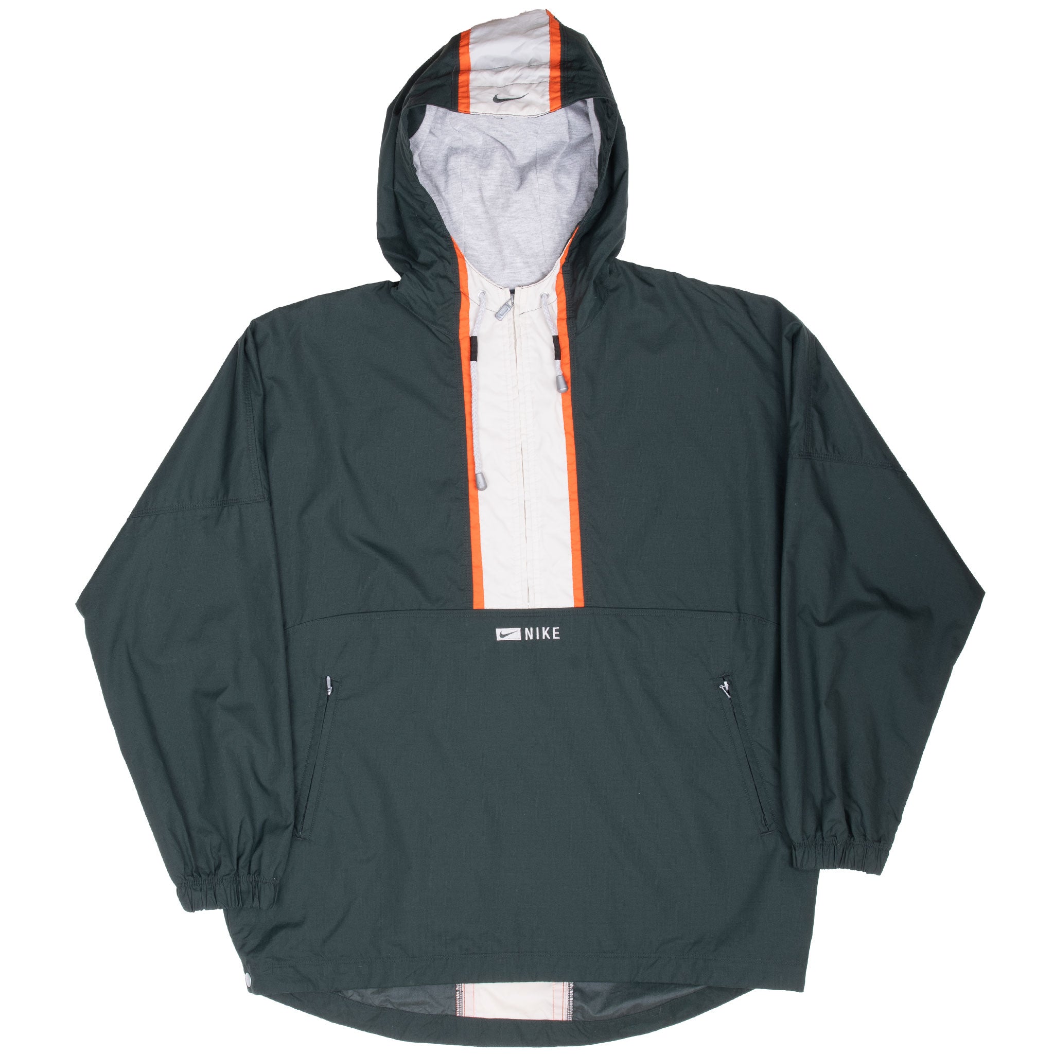 Vintage Nike Green Pullover Windbreaker Jacket 1990S Size Women Large