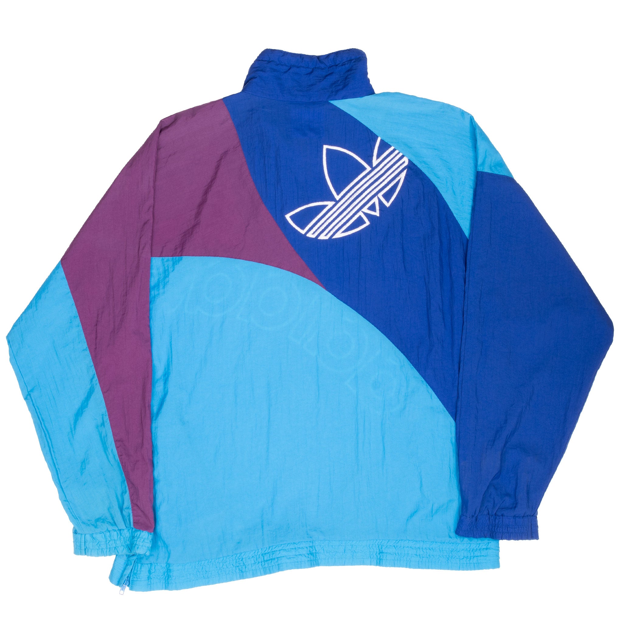 Vintage Adidas Pullover Blue Windbreaker Jacket 1990S Size Large