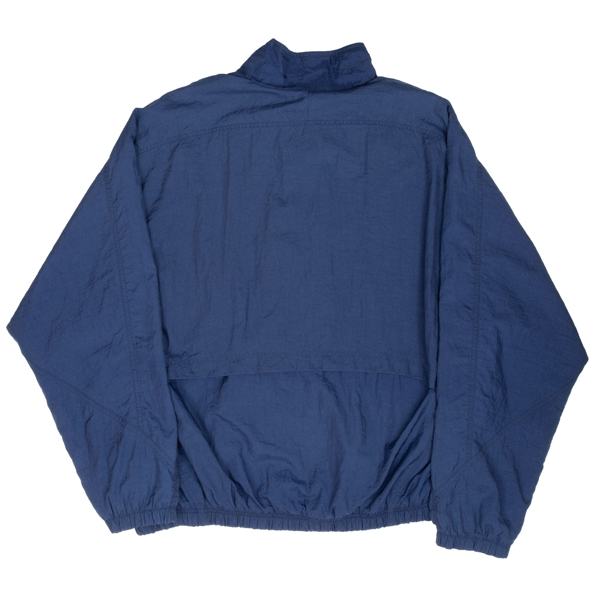 Vintage Nike Classic Swoosh Navy Blue Windbreaker Jacket 1990S Size XL