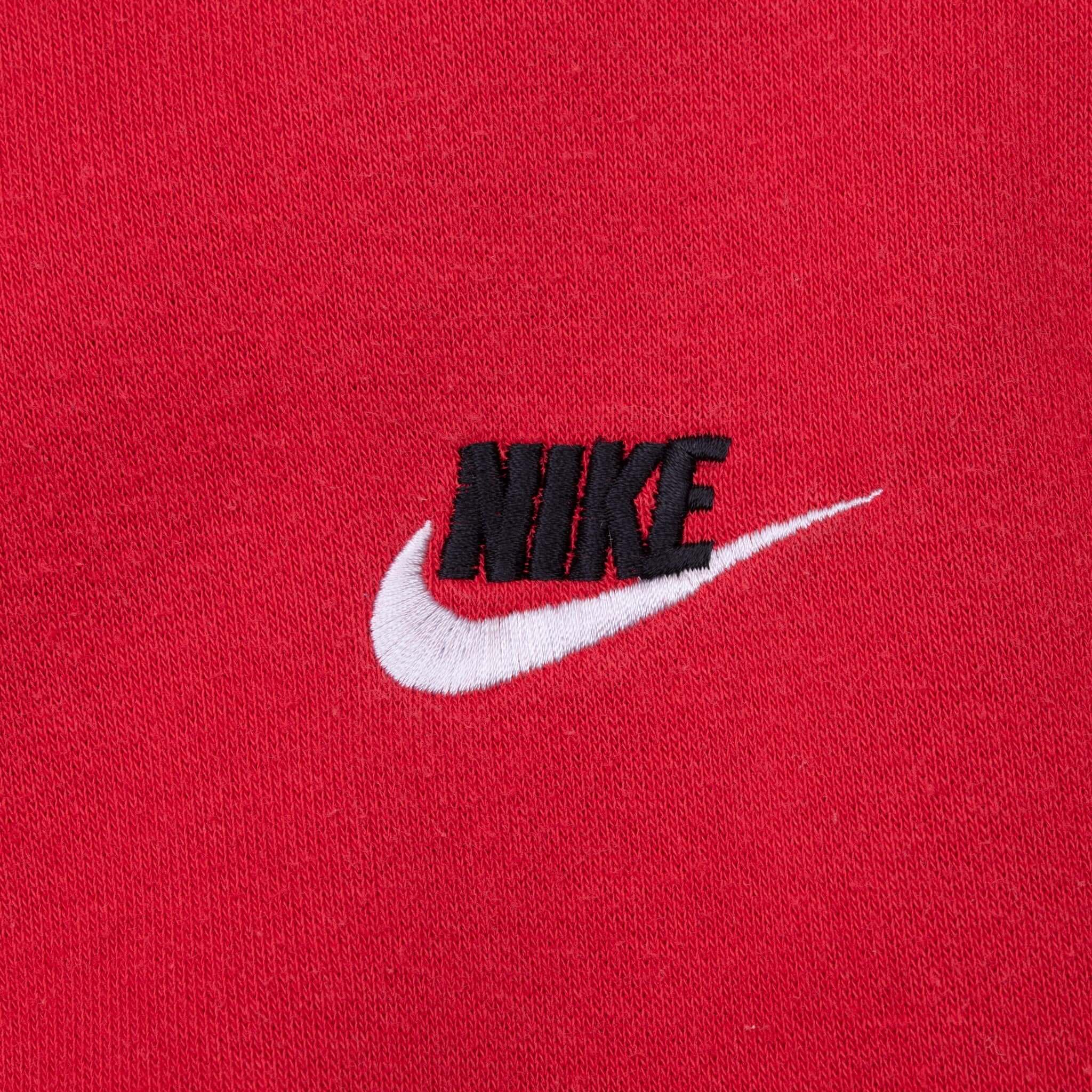 Vintage Nike Classic Swoosh Red Hoodie Sweatshirt 2000S Size XL