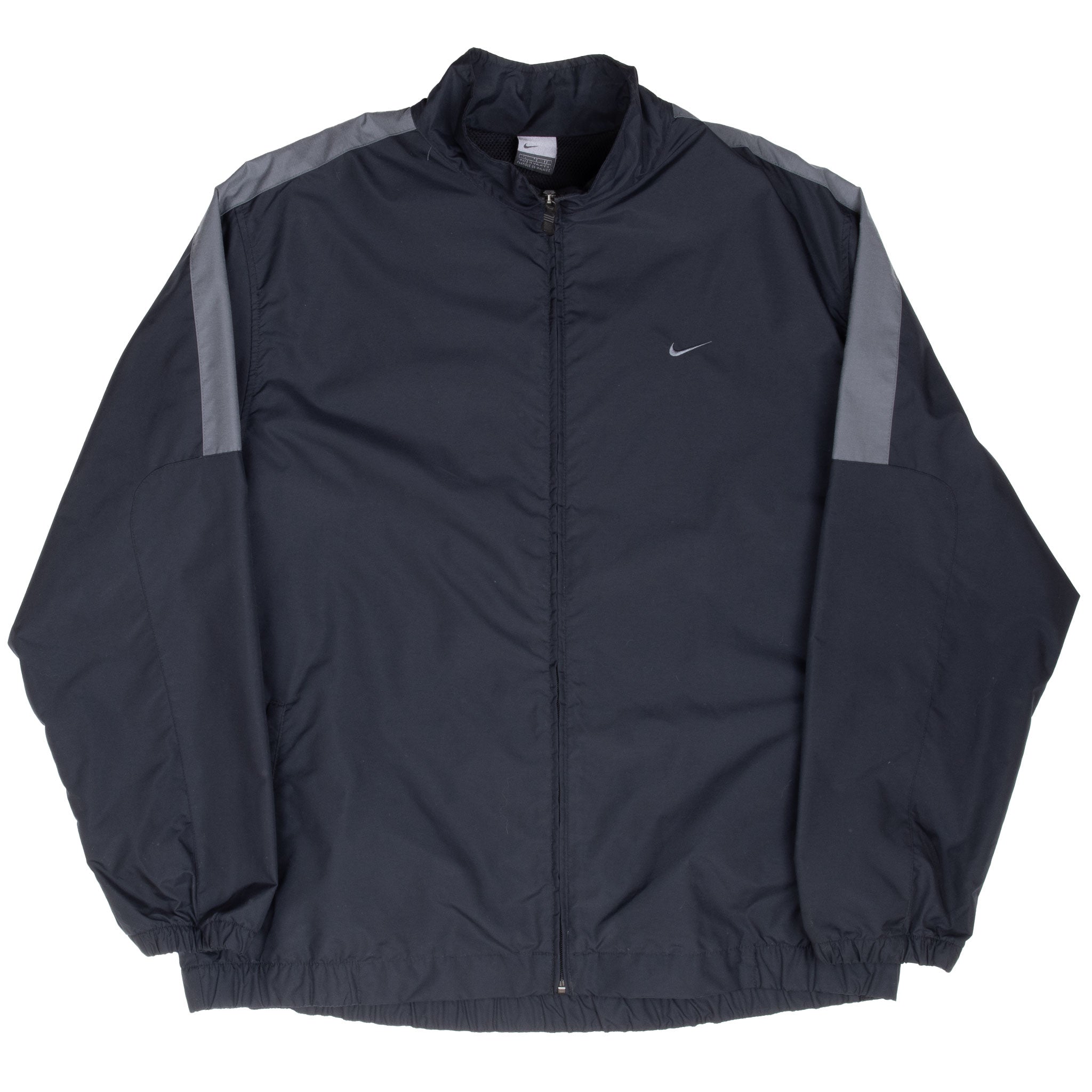 Vintage Nike Classic Black Windbreaker Jacket 2000S Size XL