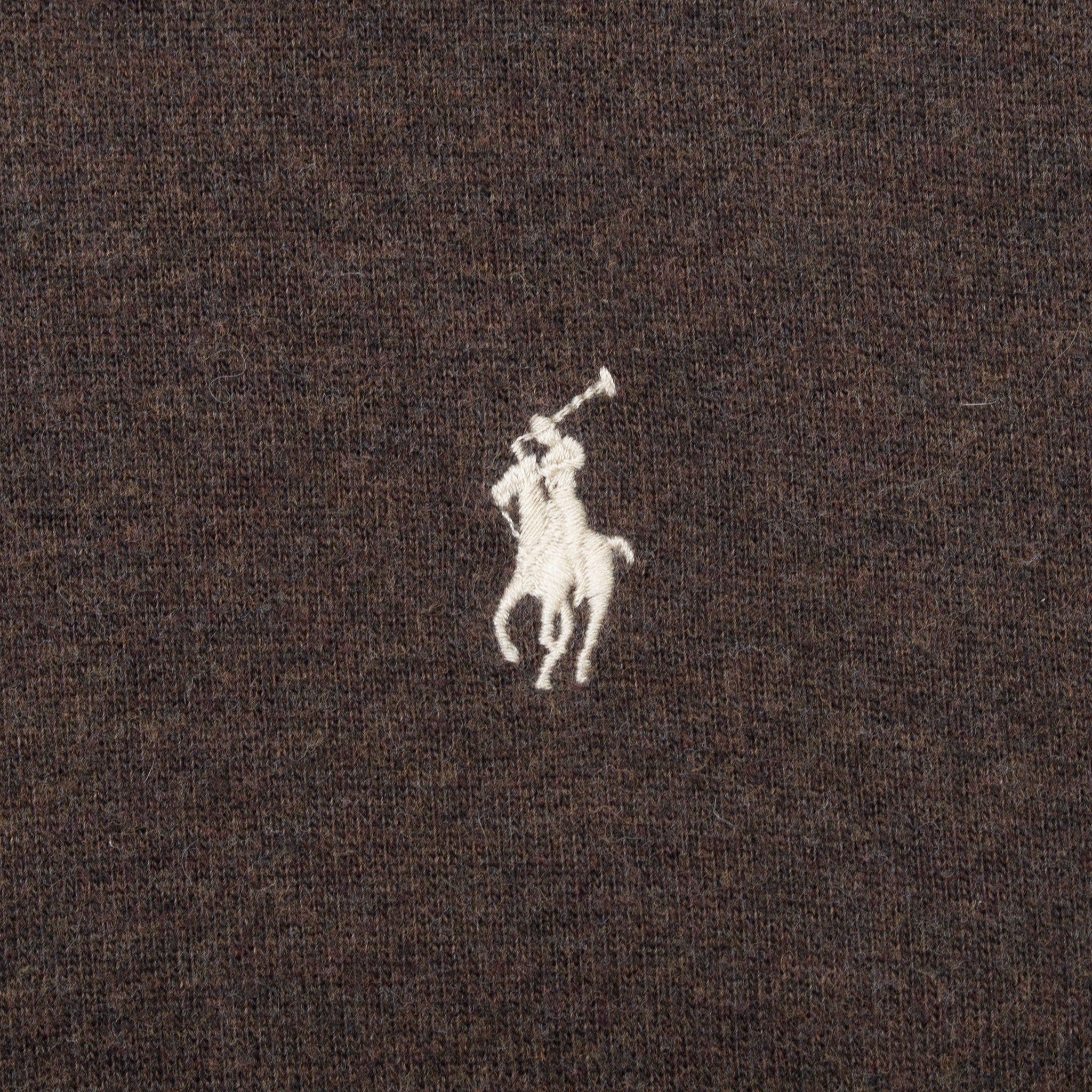 Vintage Polo Ralph Lauren Brown 1990S Hoodie Sweater Size XL