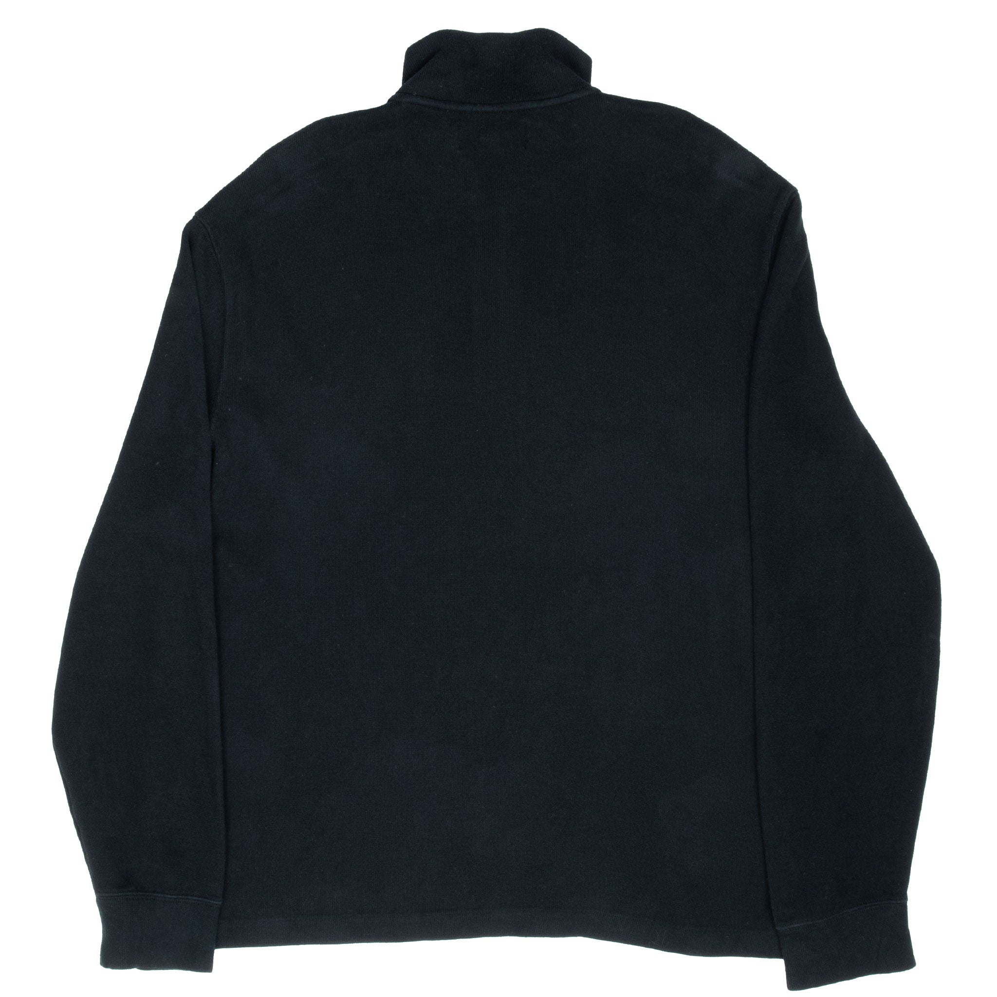Vintage Polo Ralph Lauren Black Quarter 1/4 Zip Sweater 1990S Size Large