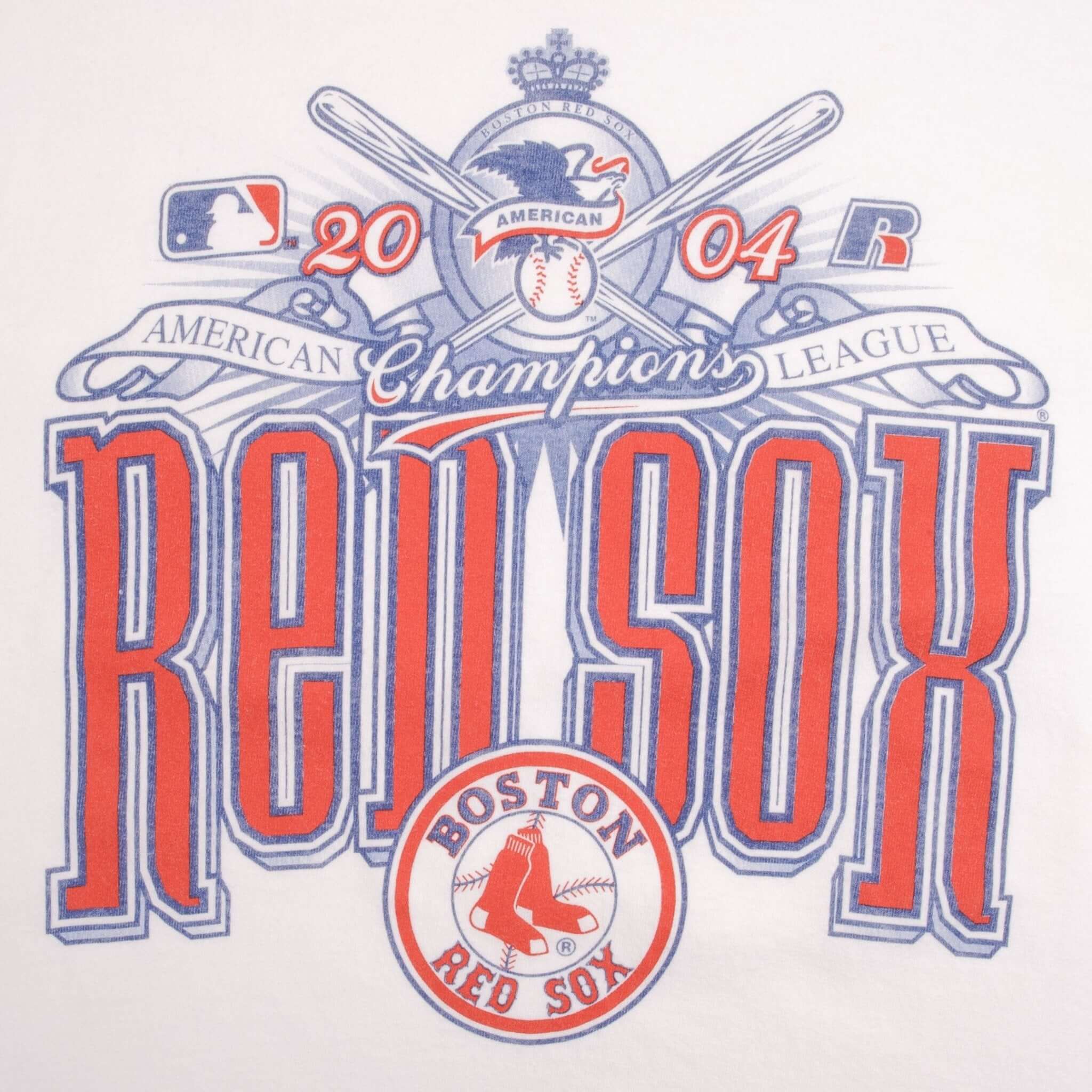Vintage Mlb Boston Red Sox Champions 2004 Tee Shirt Size Medium