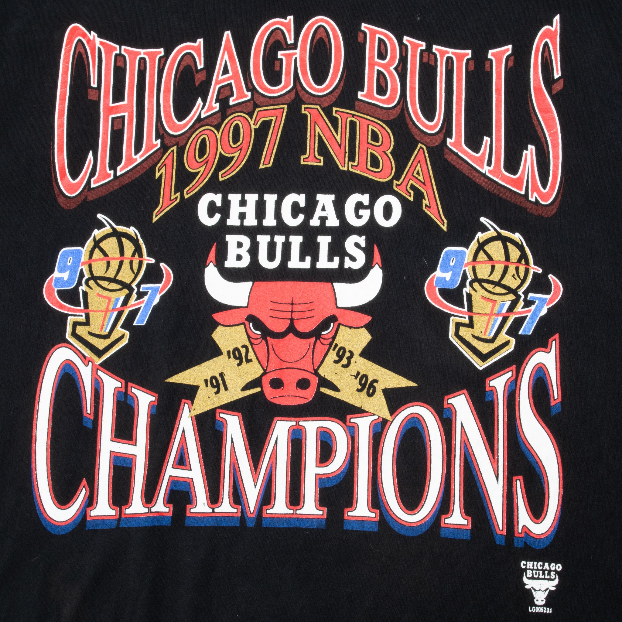 Vintage Chicago Bulls Champions 1997 Tee Shirt Size Large