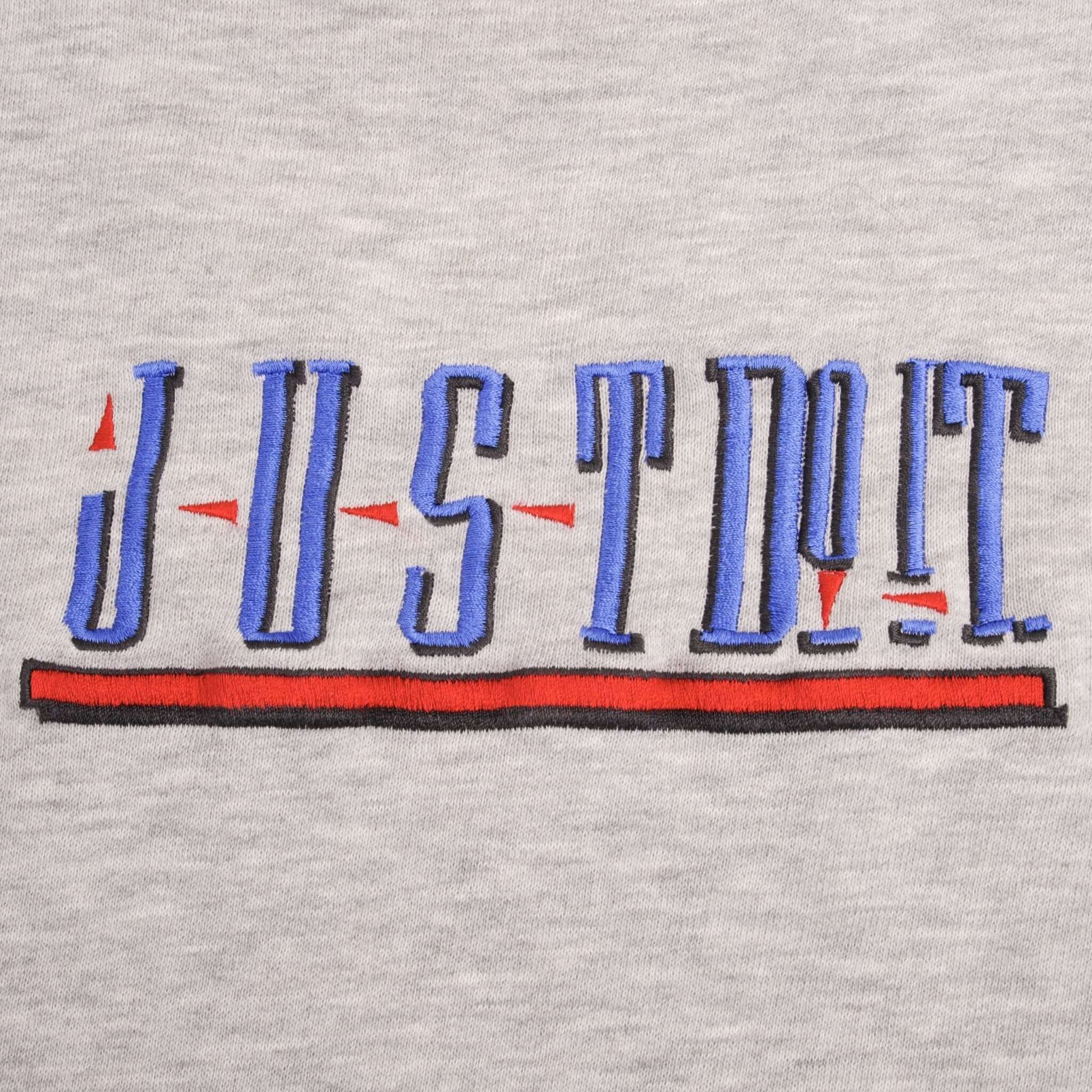 Vintage Nike Just Do It Spellout Gray Sweatshirt 1980S Size 2XL