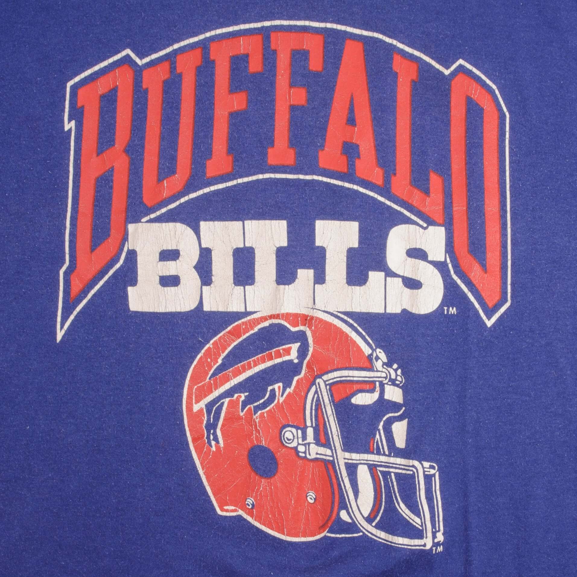 Vintage NFL Buffalo Bills Champion Tee Shirt 1980S Size Medium Made In USA With Single Stitch Sleeves