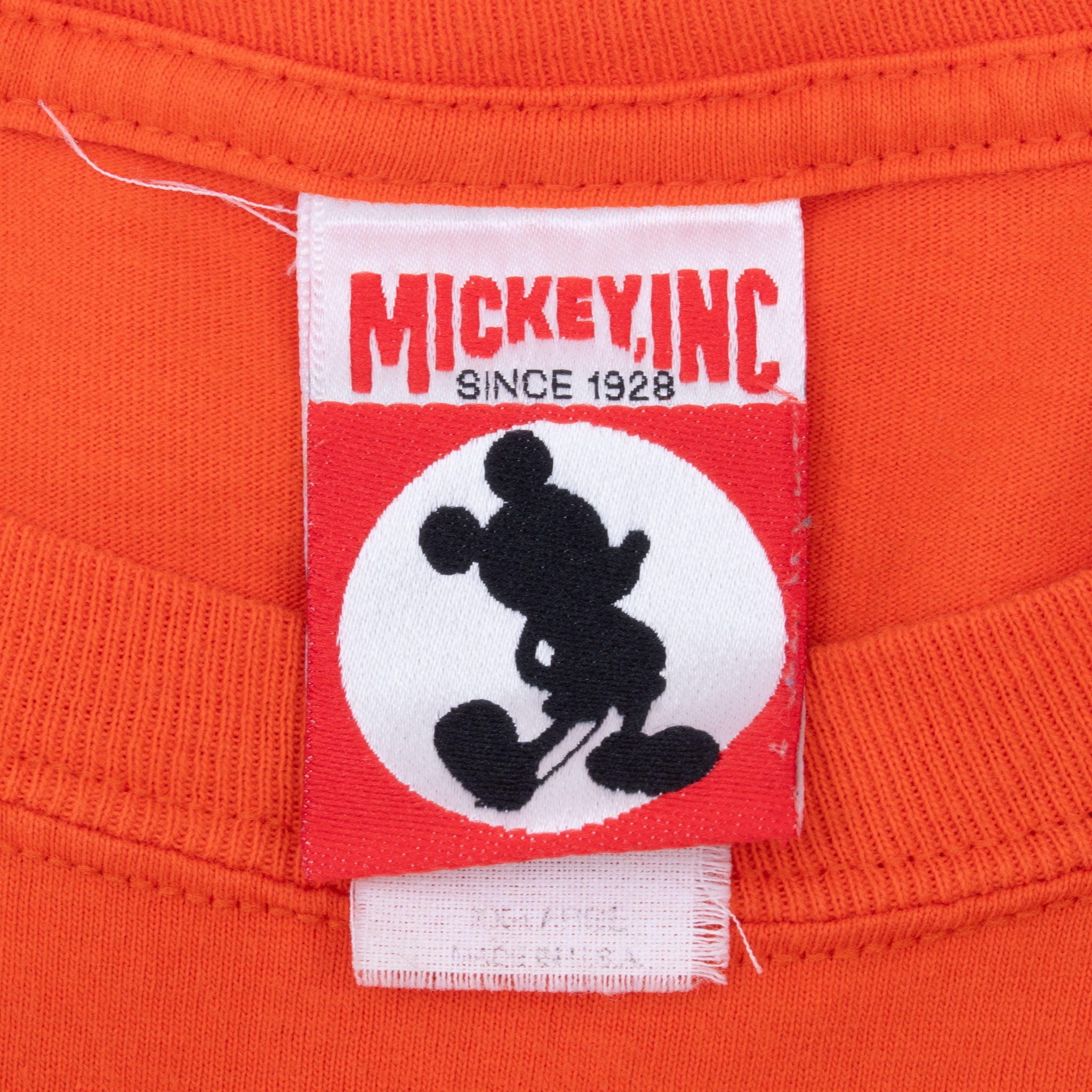 Vintage Disney Minnie Mouse Orange Tee Shirt 1990S Size 2XL Made In Usa