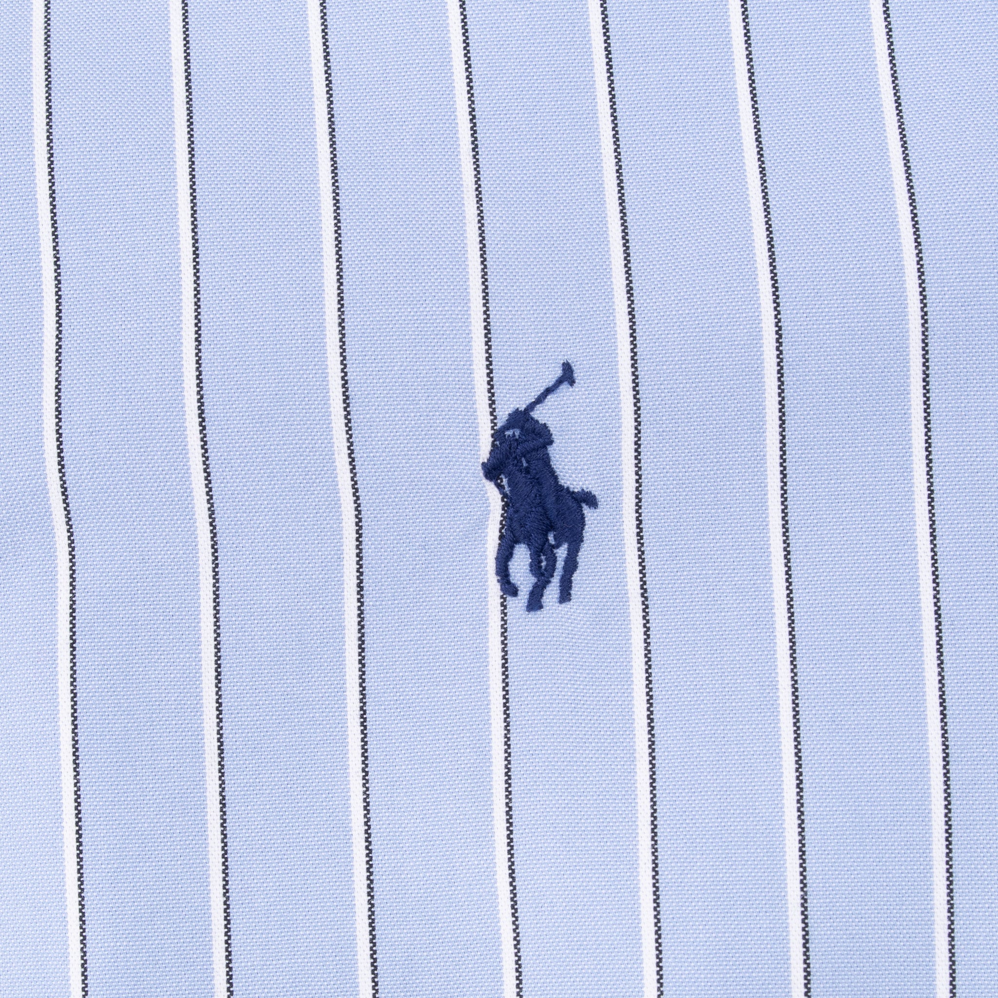 Vintage Ralph Lauren Blue Striped Shirt 1990S Size Large