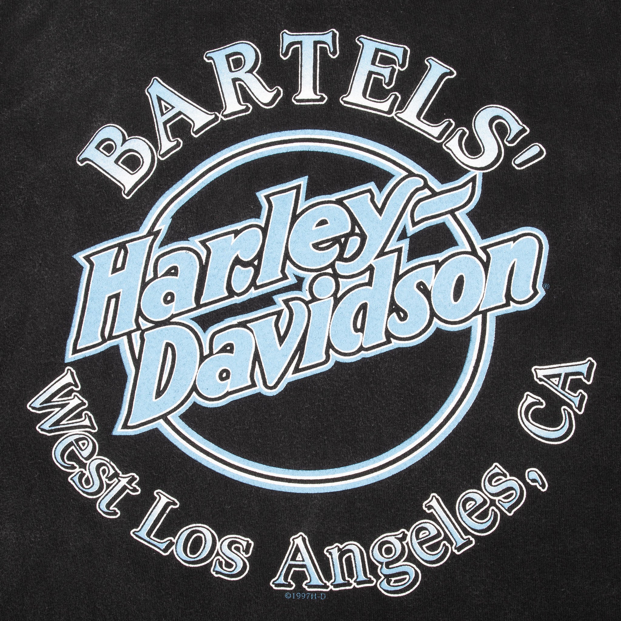 VINTAGE HARLEY DAVIDSON WEST LOS ANGELES 1997 TEE SHIRT LARGE MADE IN USA
