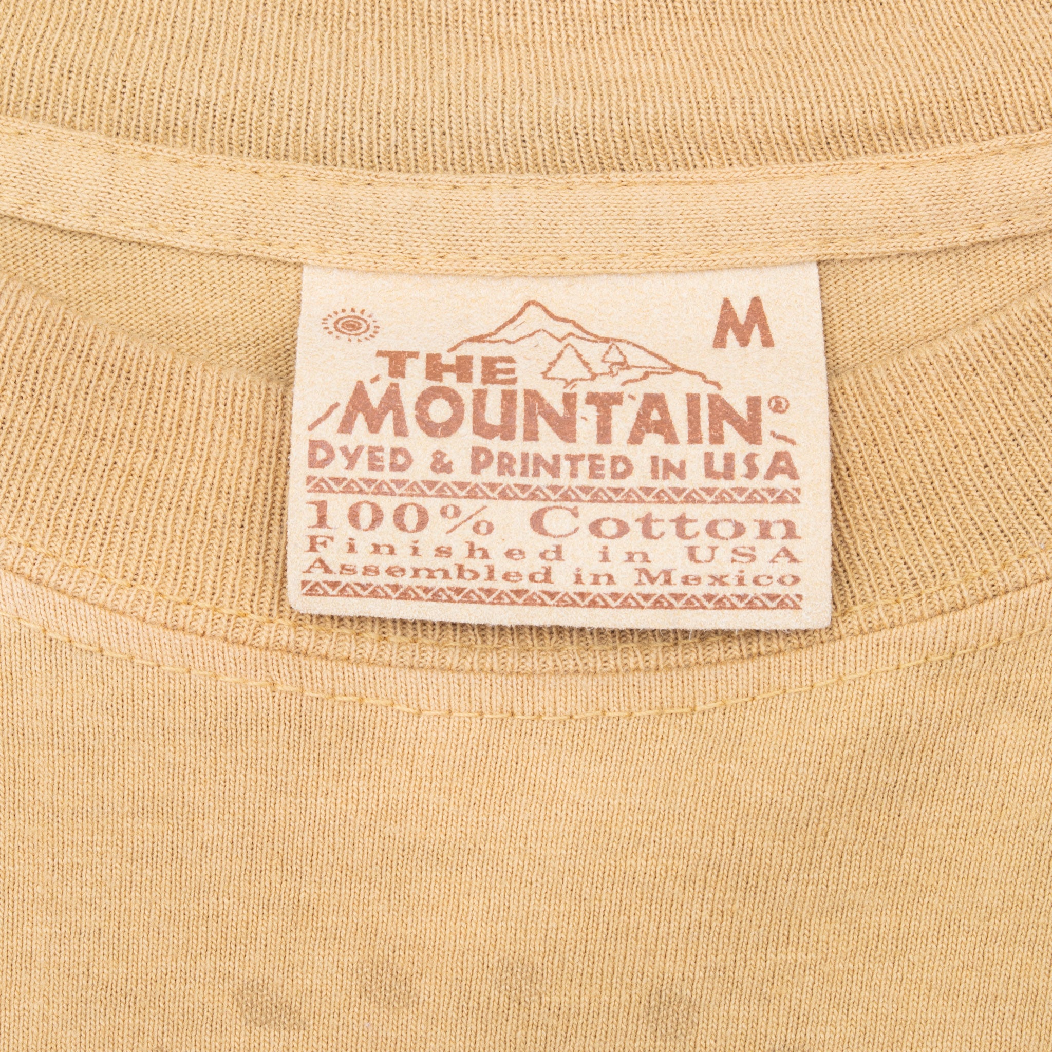 Vintage The Mountain Primitive Painting Long Sleeve Tee Shirt 1997 Size Medium