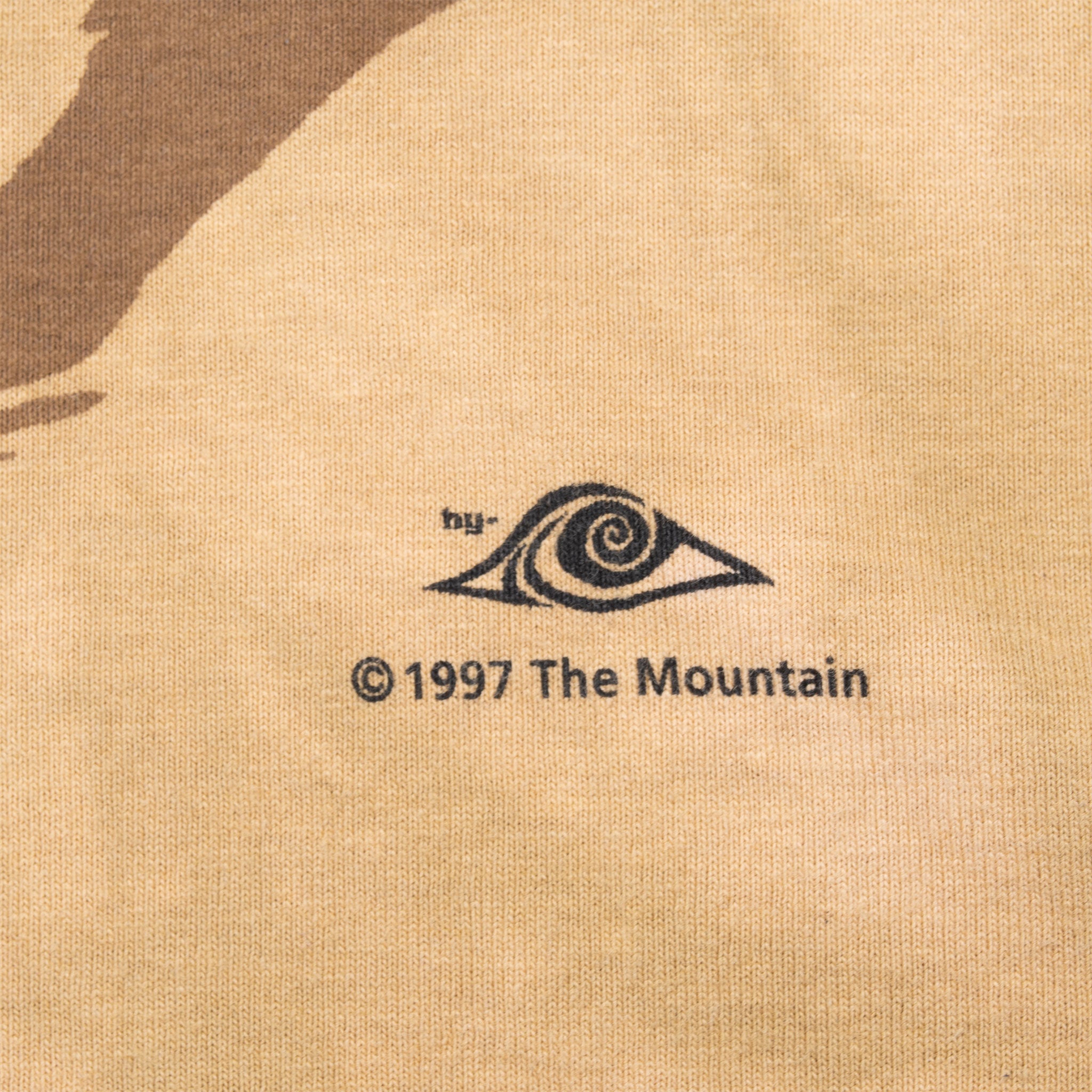 Vintage The Mountain Primitive Painting Long Sleeve Tee Shirt 1997 Size Medium