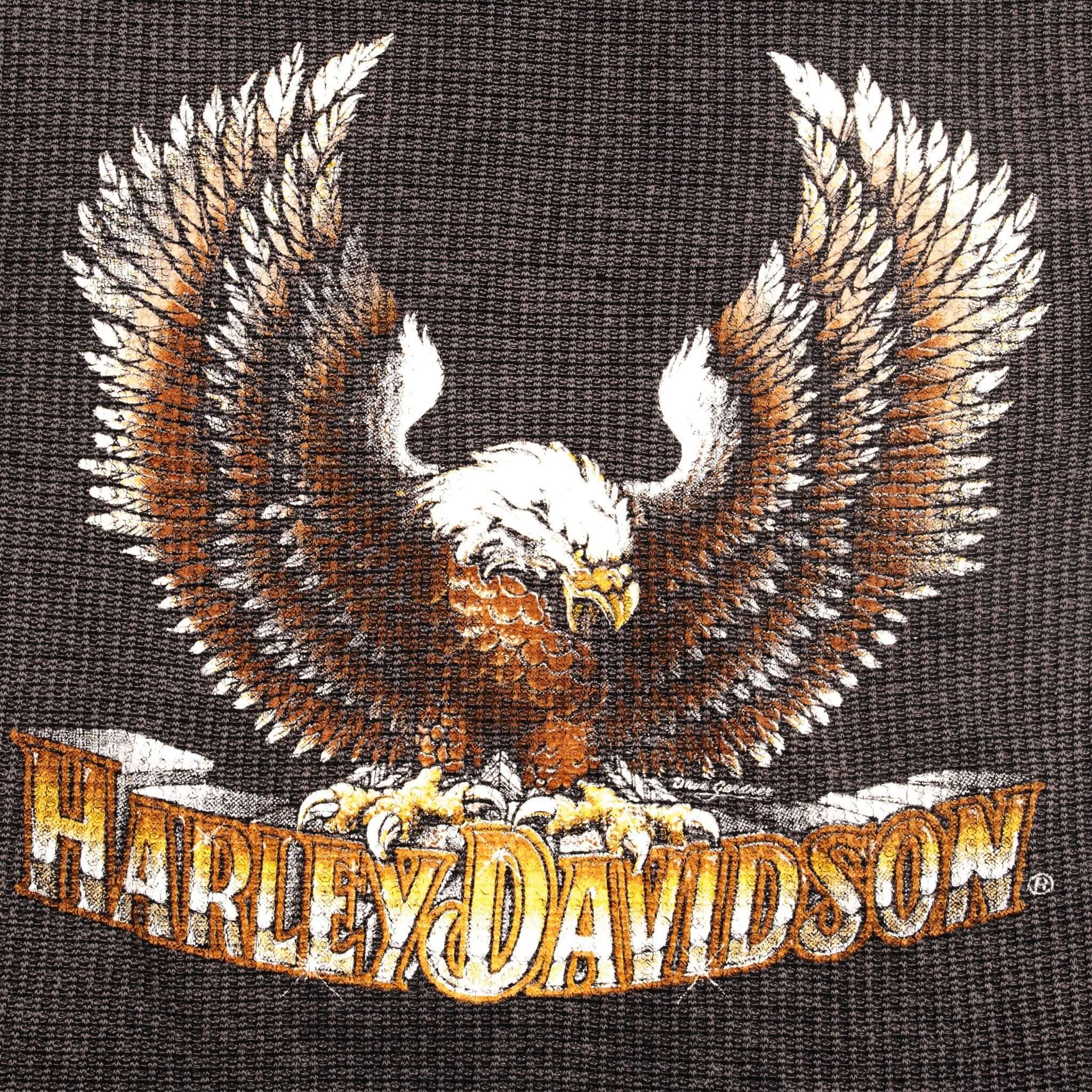 Vintage Harley Davidson Long Sleeve Tee Shirt 1970S Size Small Made In USA