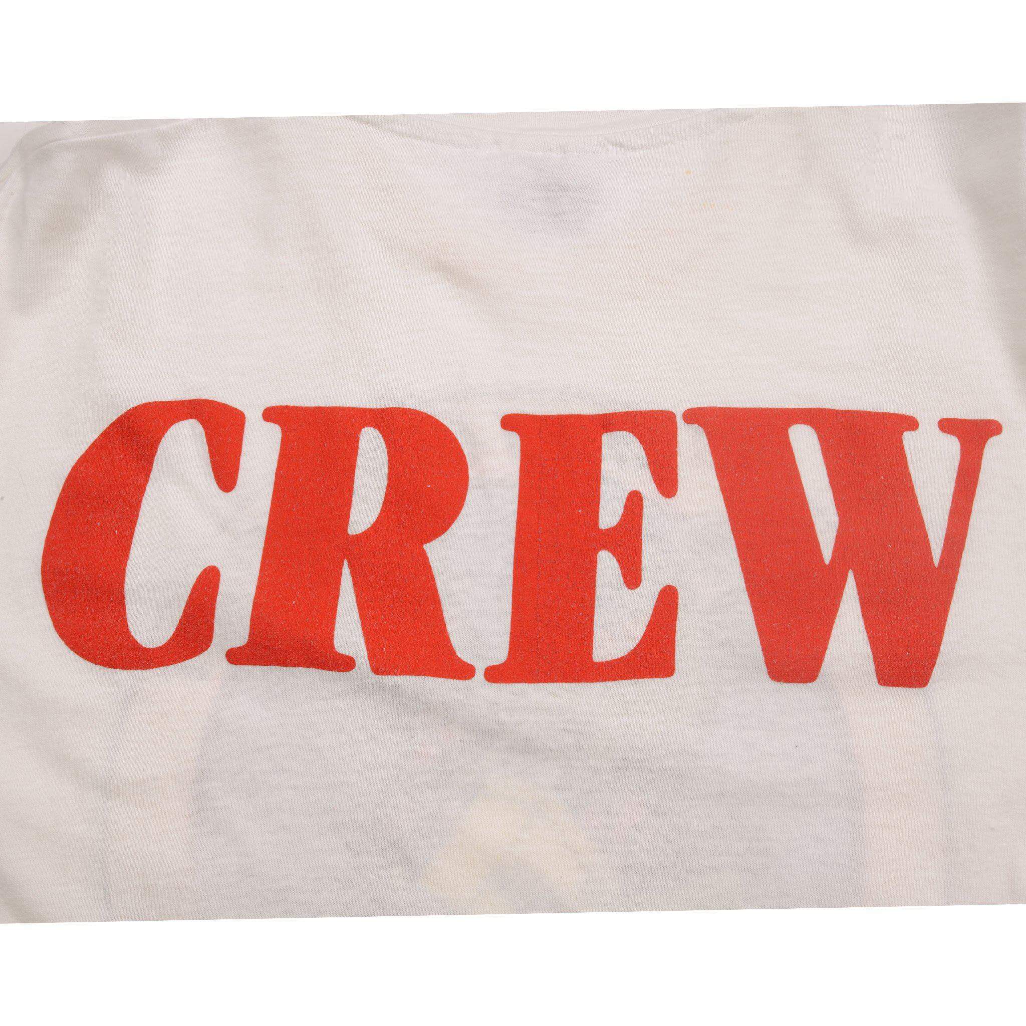 VINTAGE JIMMY BUFFETT AMERICAN TOUR CREW TEE SHIRT 1987 SIZE LARGE MADE IN USA