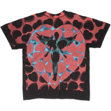 Bootleg All Over Print Nirvana Heart Box 1993 Tee Shirt Size XL Made In Usa With Single Stitch Sleeves