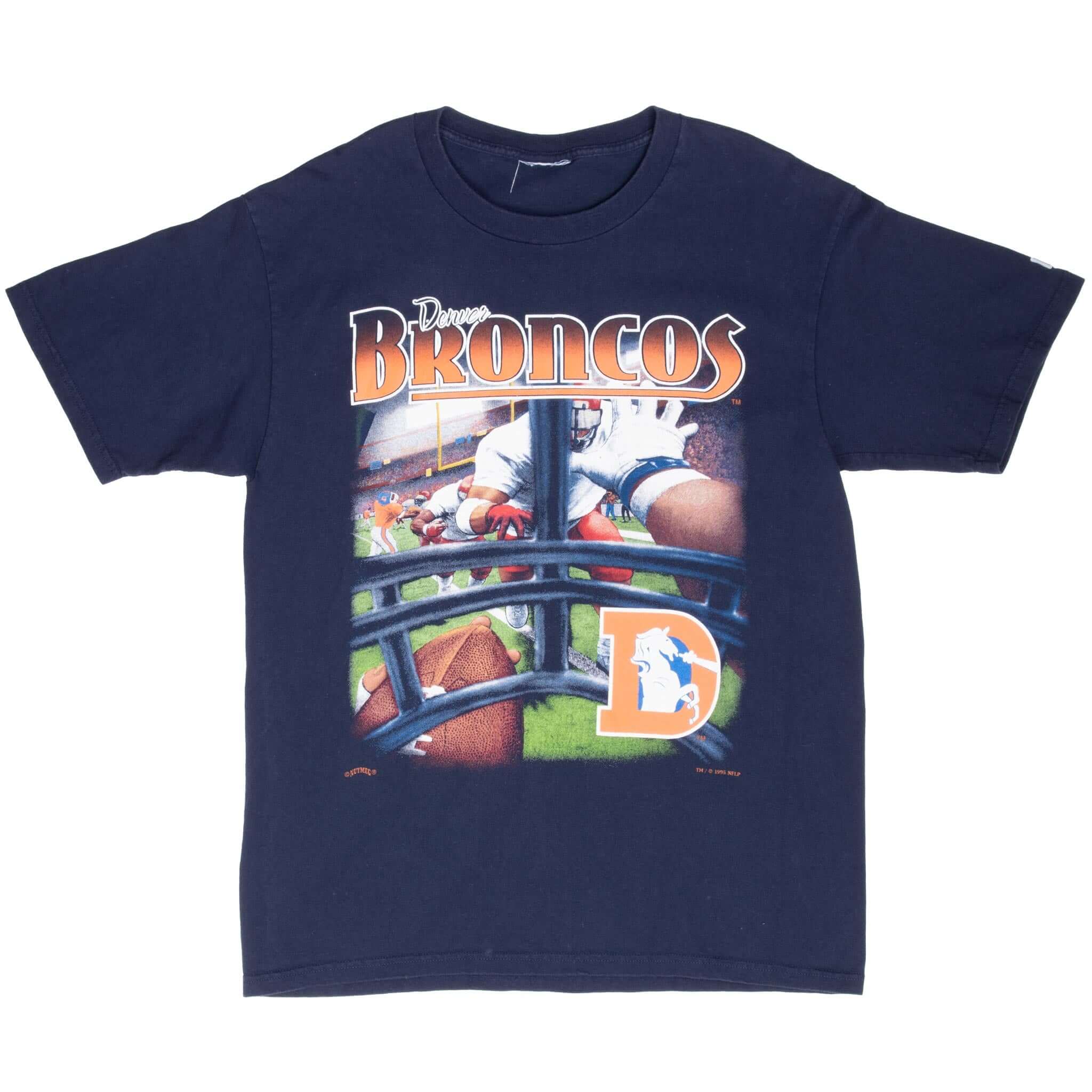Vintage Nfl Denver Broncos 1995 Tee Shirt Size Large