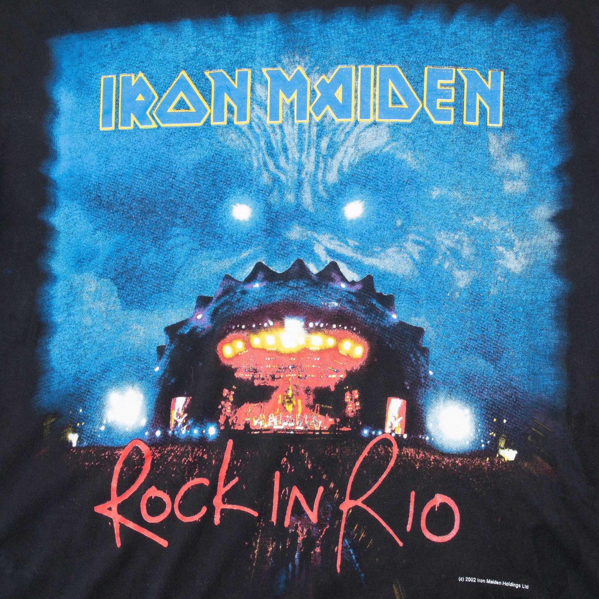 Vintage Iron Maiden Rock In Rio 2002 Tee Shirt Size Large