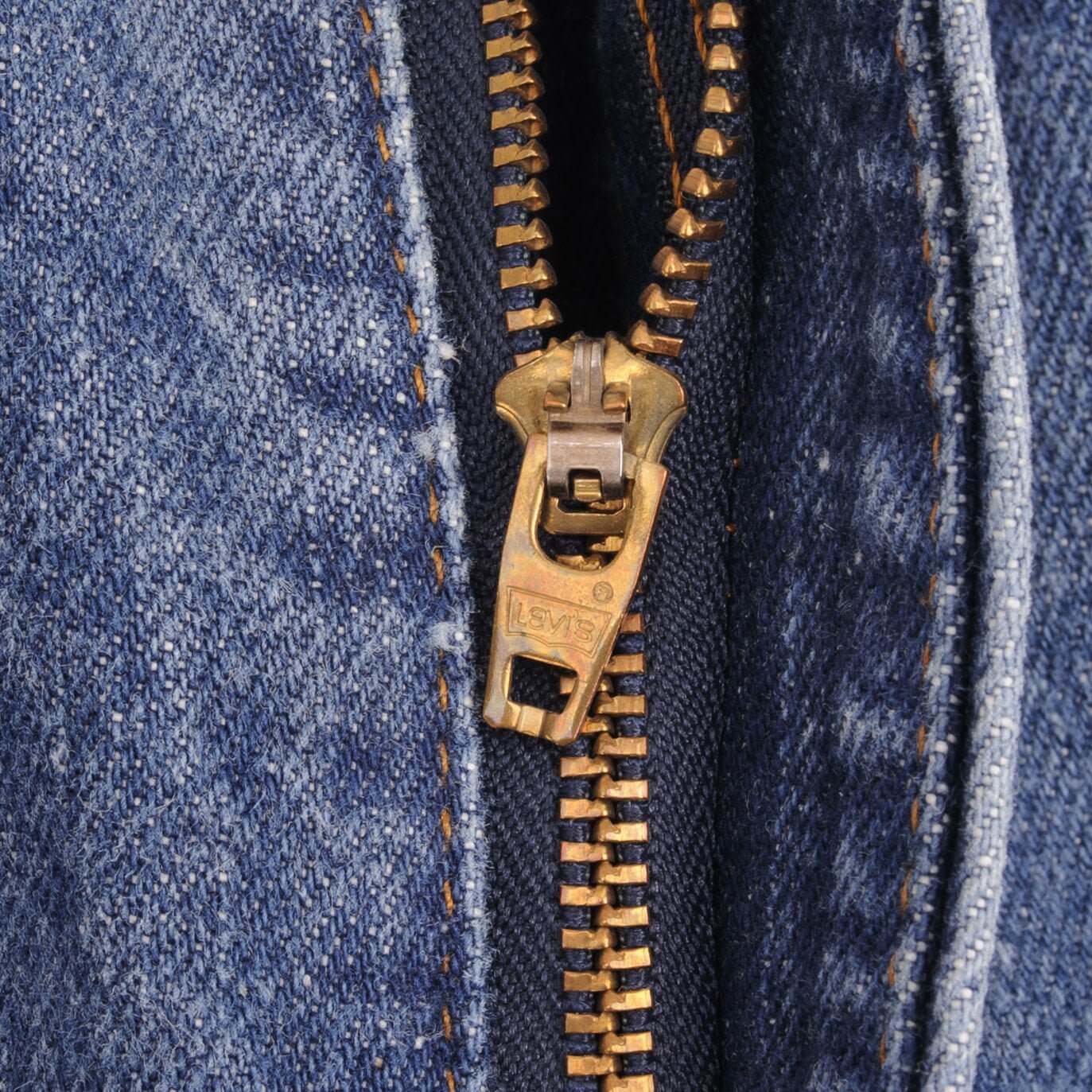 Beautiful Indigo Levis 517 Jeans With Blue Bar Tacks 1980s Made in USA with Medium Dark Wash Size on tag 36X32 Actual Size 35X32 Back Button #532