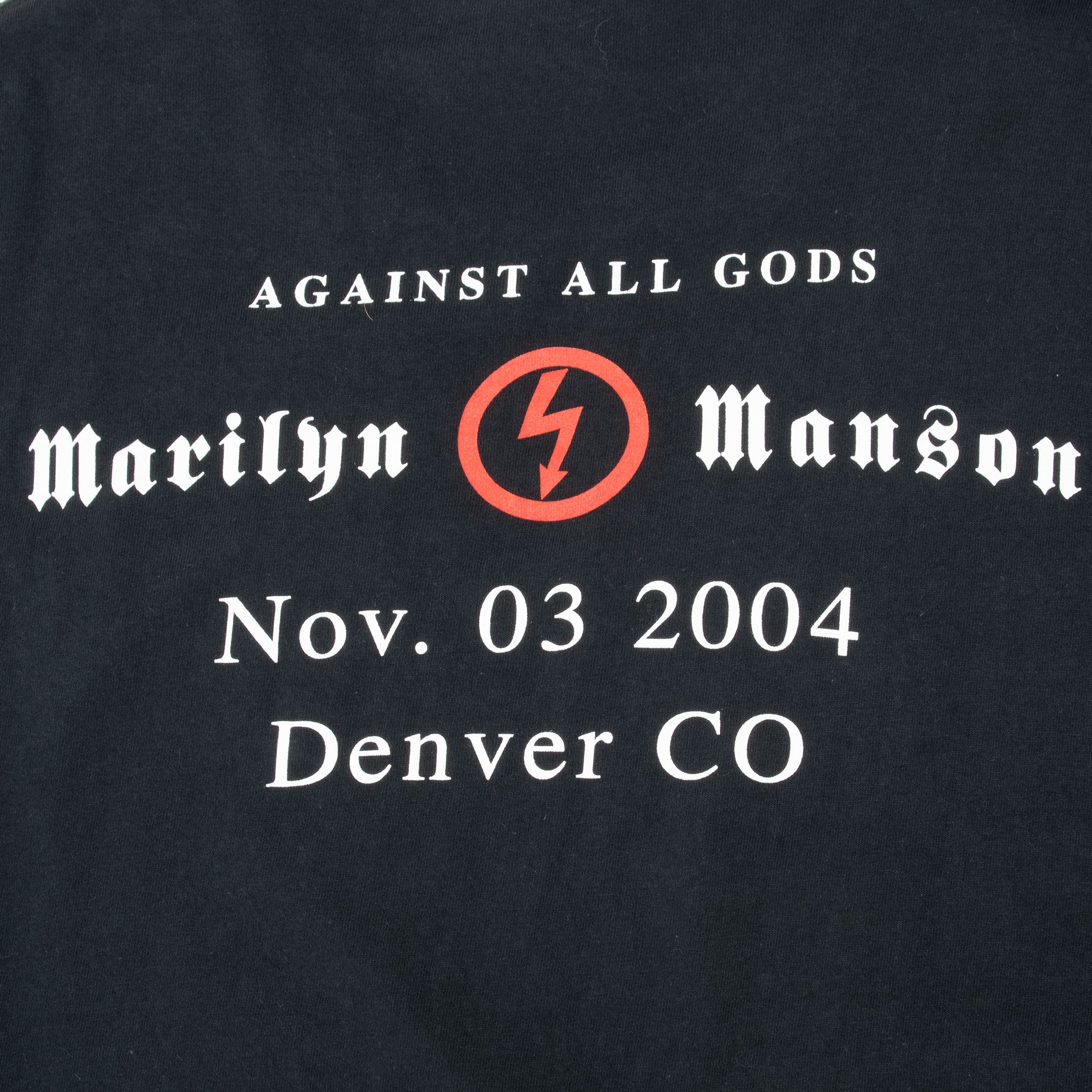 Vintage Marilyn Manson Against All Gods 2004 Tee Shirt Size XL