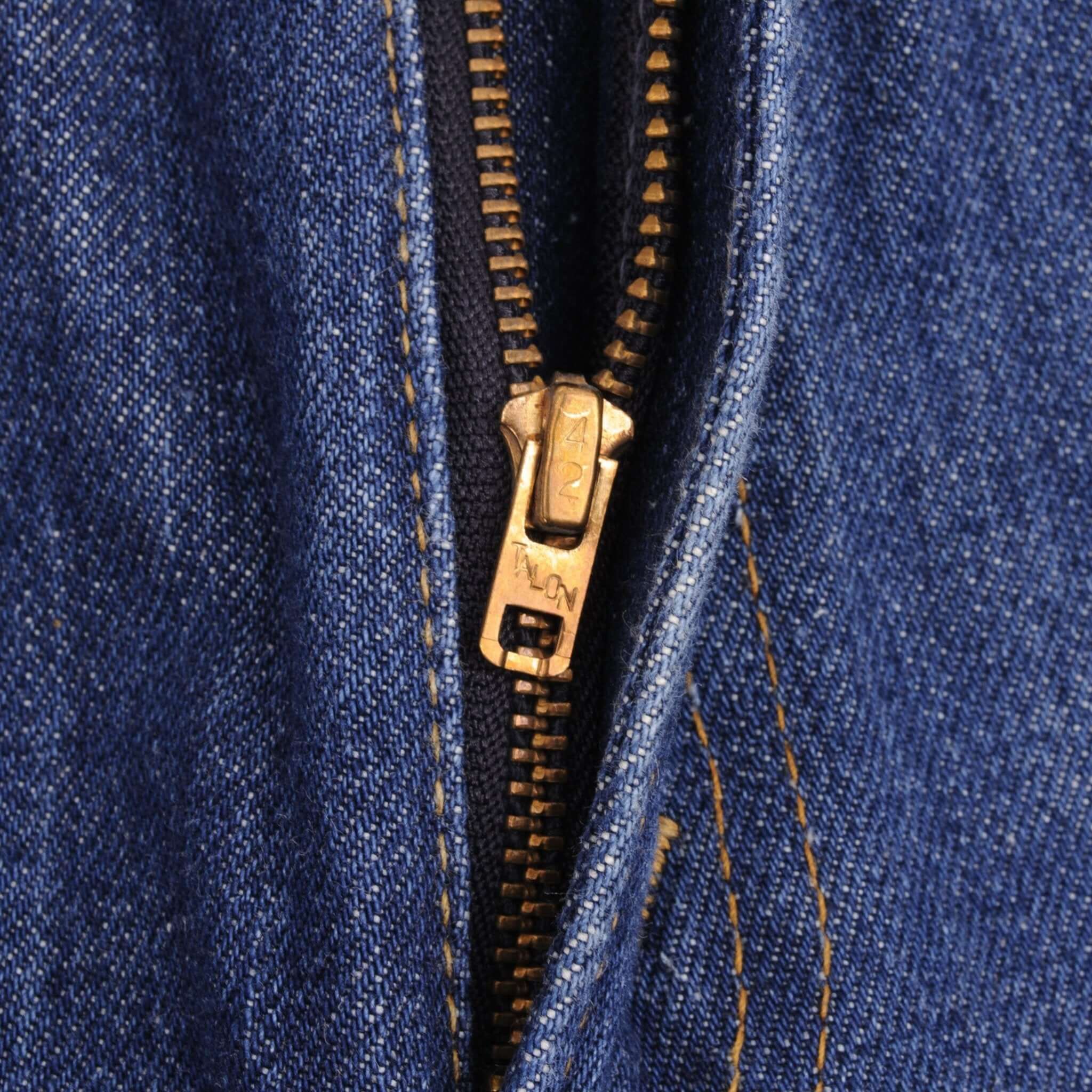 Beautiful Indigo Levis 517 Jeans With Blue Bar Tacks 1980s Made in USA with Dark Wash Talon Zipper Size on tag 32X33 Actual Size 32X33 Back Button #653