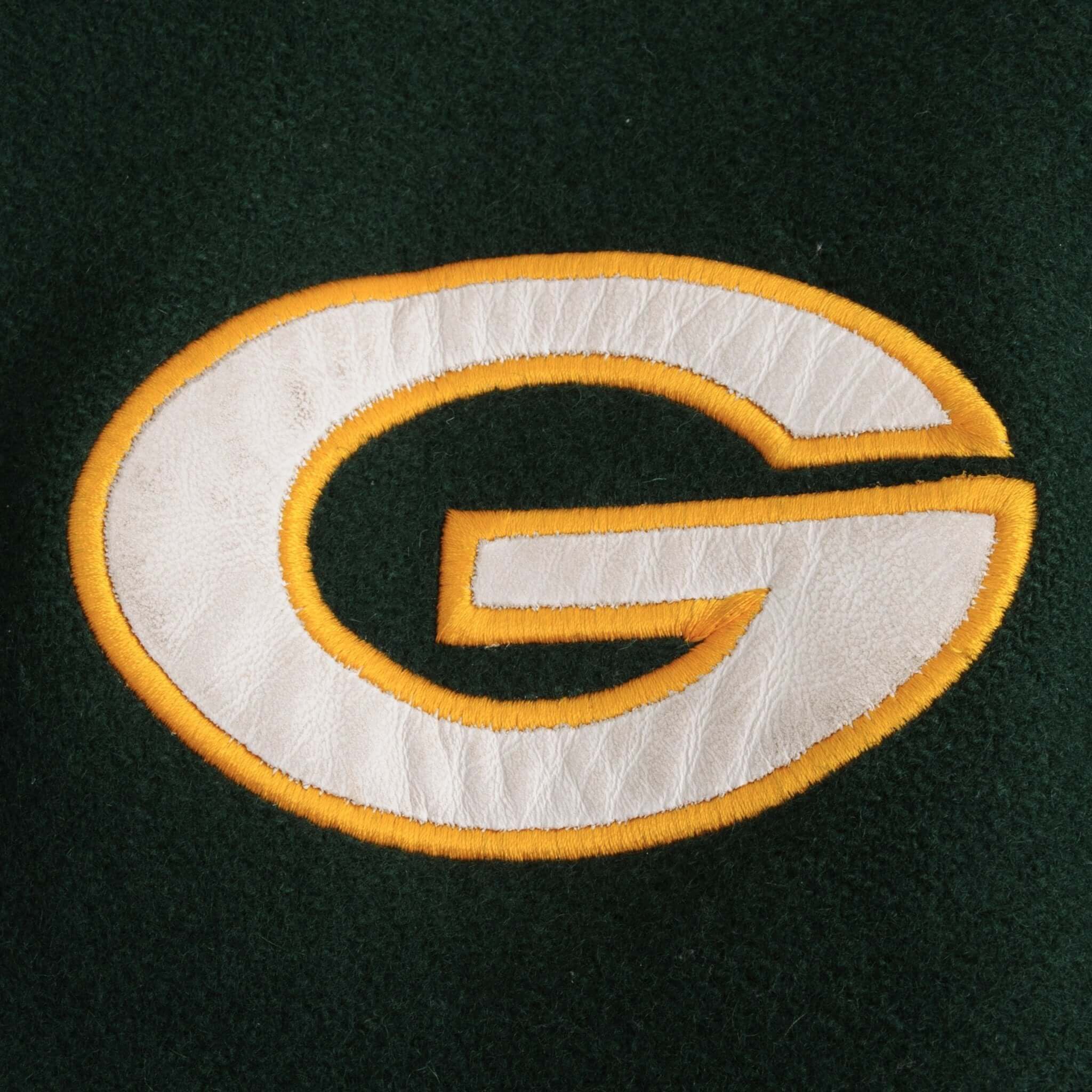 VINTAGE NIKE NFL GREEN BAY PACKERS VARSITY JACKET SIZE 3XL 2000S