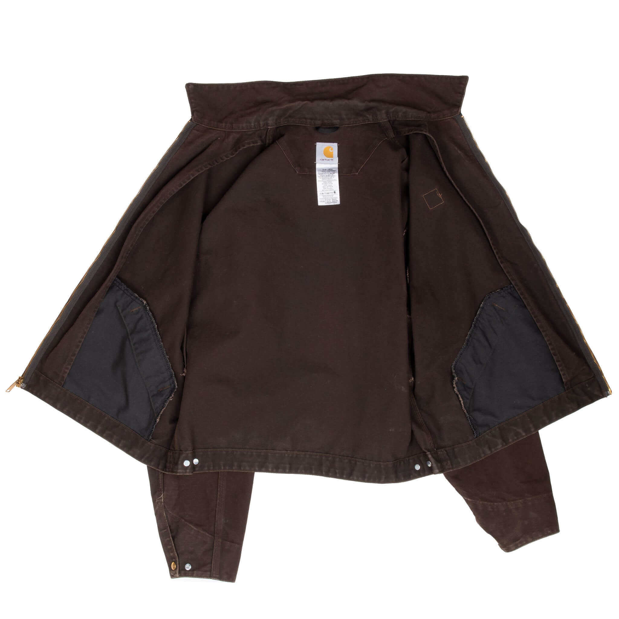 Vintage Carhartt Detroit Unlined Dark Brown Jacket J310 DKB 2011 Size XL
