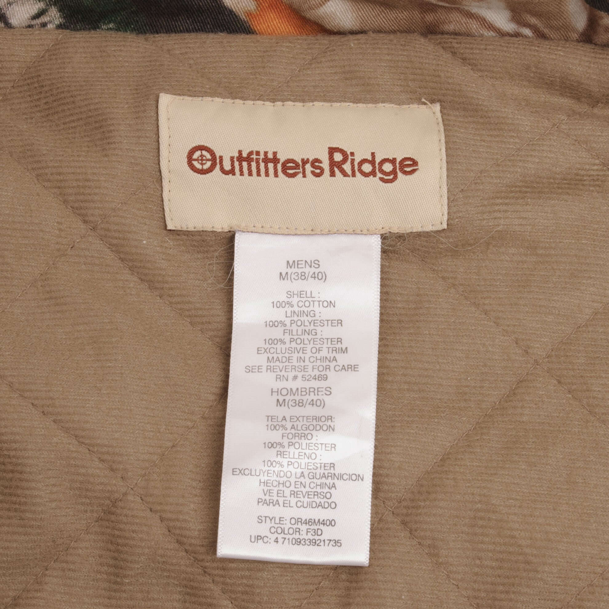 Vintage Fusion 3D Camo Hunting Jacket Size Medium