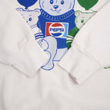 Vintage Pepsi Cola Mountain Dew Sweatshirt Size Large Made in USA.