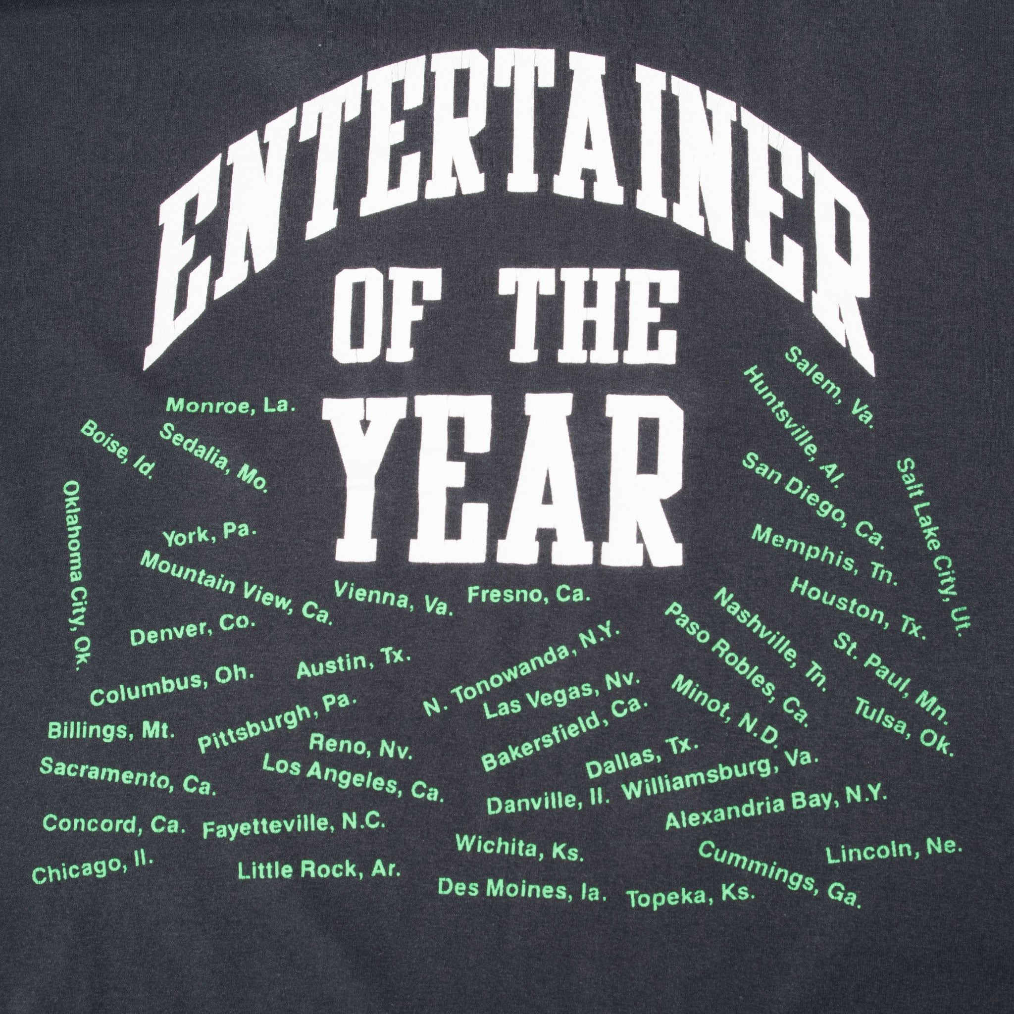 Vintage George Strait Entertainer Of The Year Early 1990S Tee Shirt Large Made In Usa With Single Stitch Sleeves