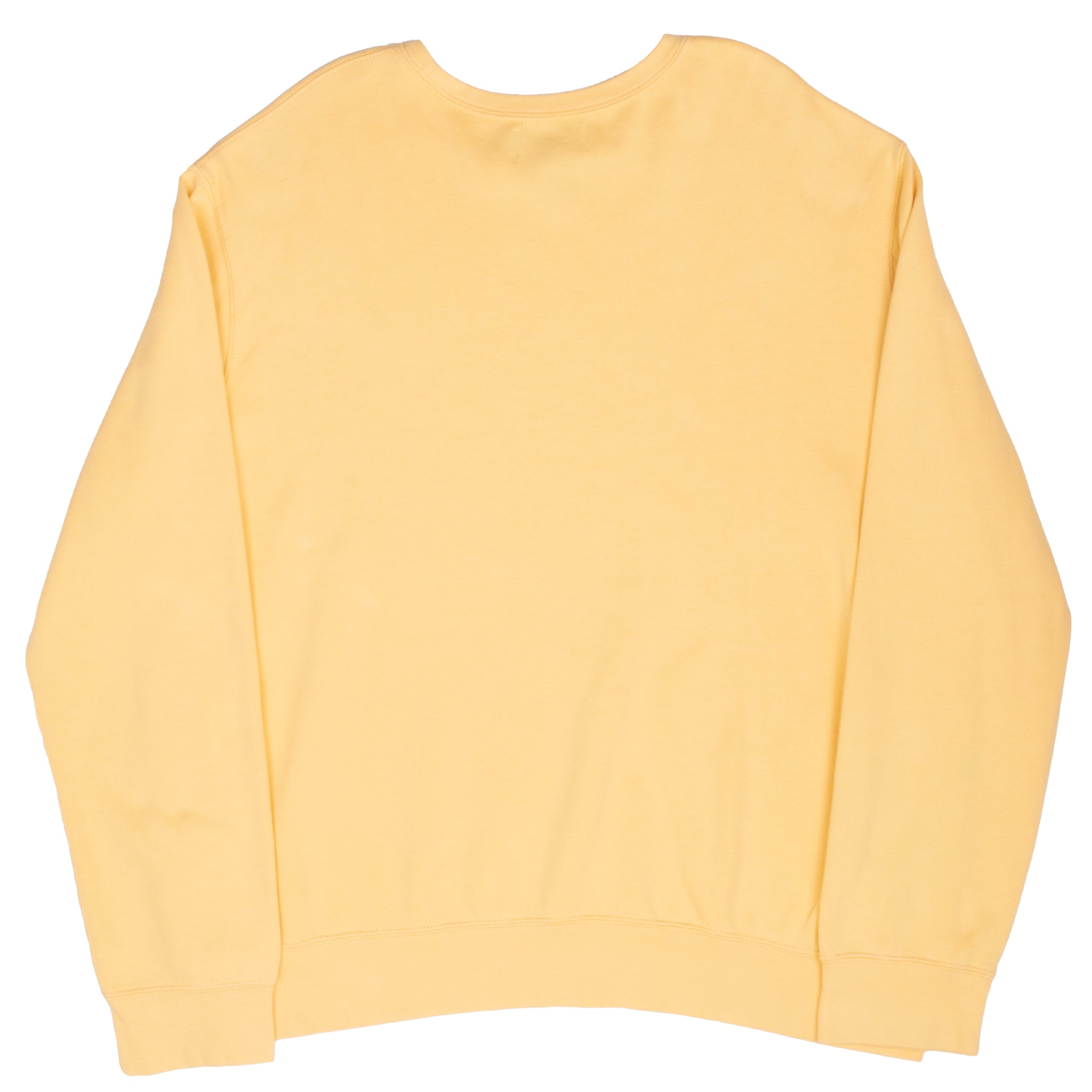 Back view of yellow Ralph Lauren crewneck sweatshirt