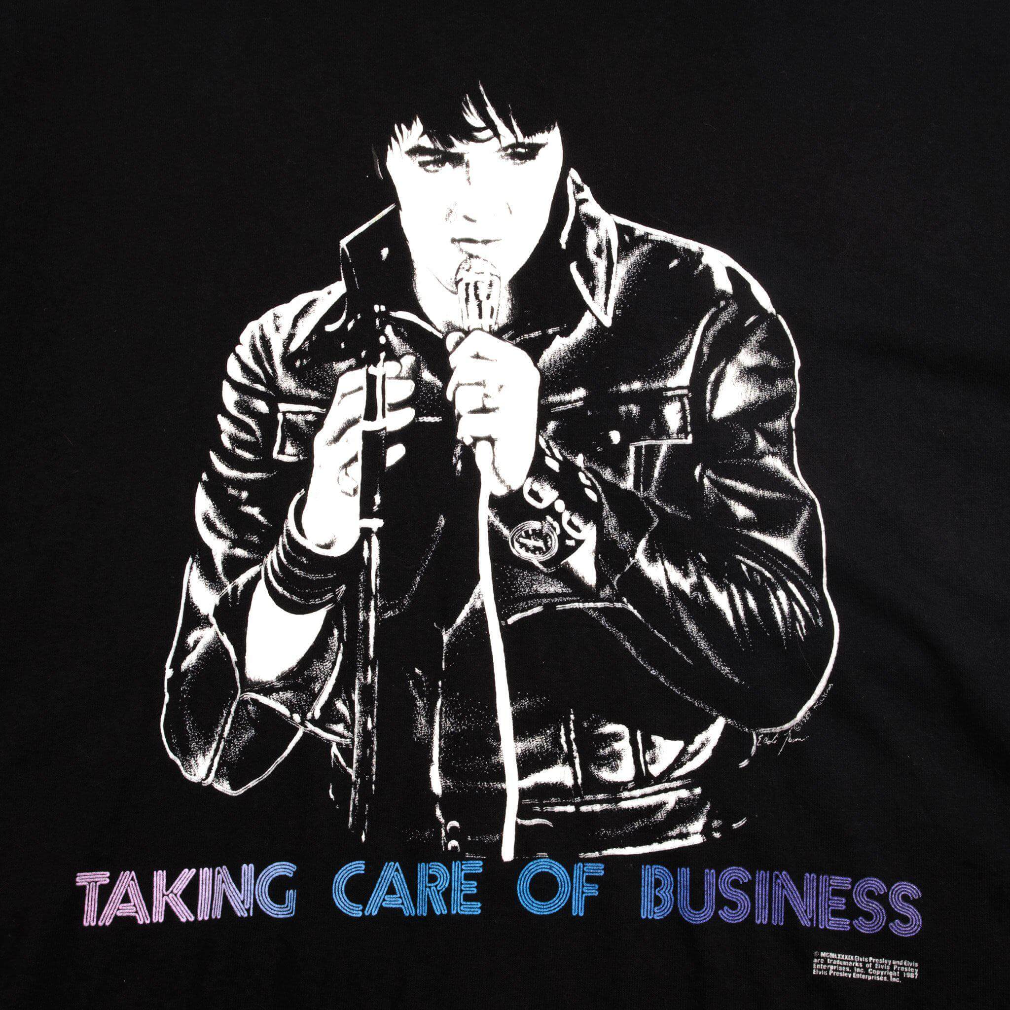 VINTAGE ELVIS PRESLEY TEE SHIRT 1987 SIZE XL MADE IN USA