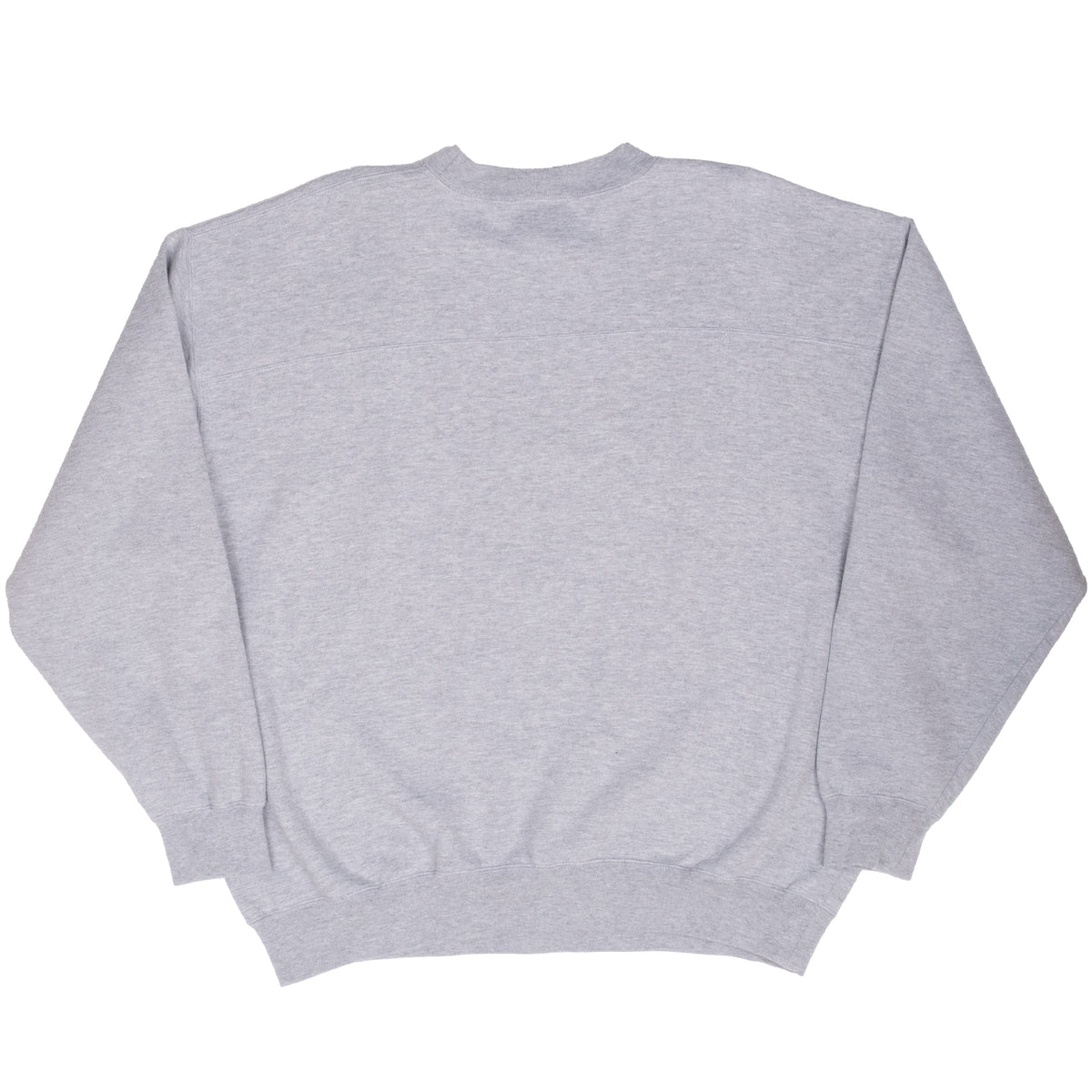 Back of plain gray Tennessee Titans crewneck sweatshirt