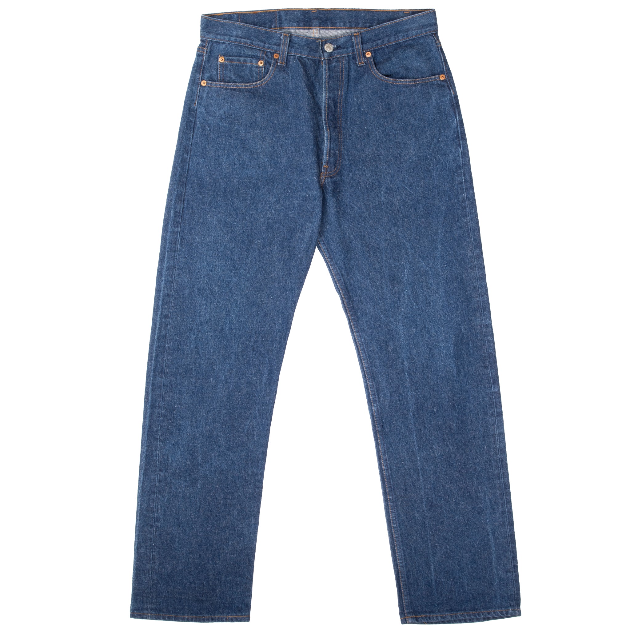 Vintage Levis 501 Jeans Indigo 1980S Size W33 L31 Made In Usa With Medium Wash
Size On Tag 35X34 Actual Size 33X31
Back Button #501