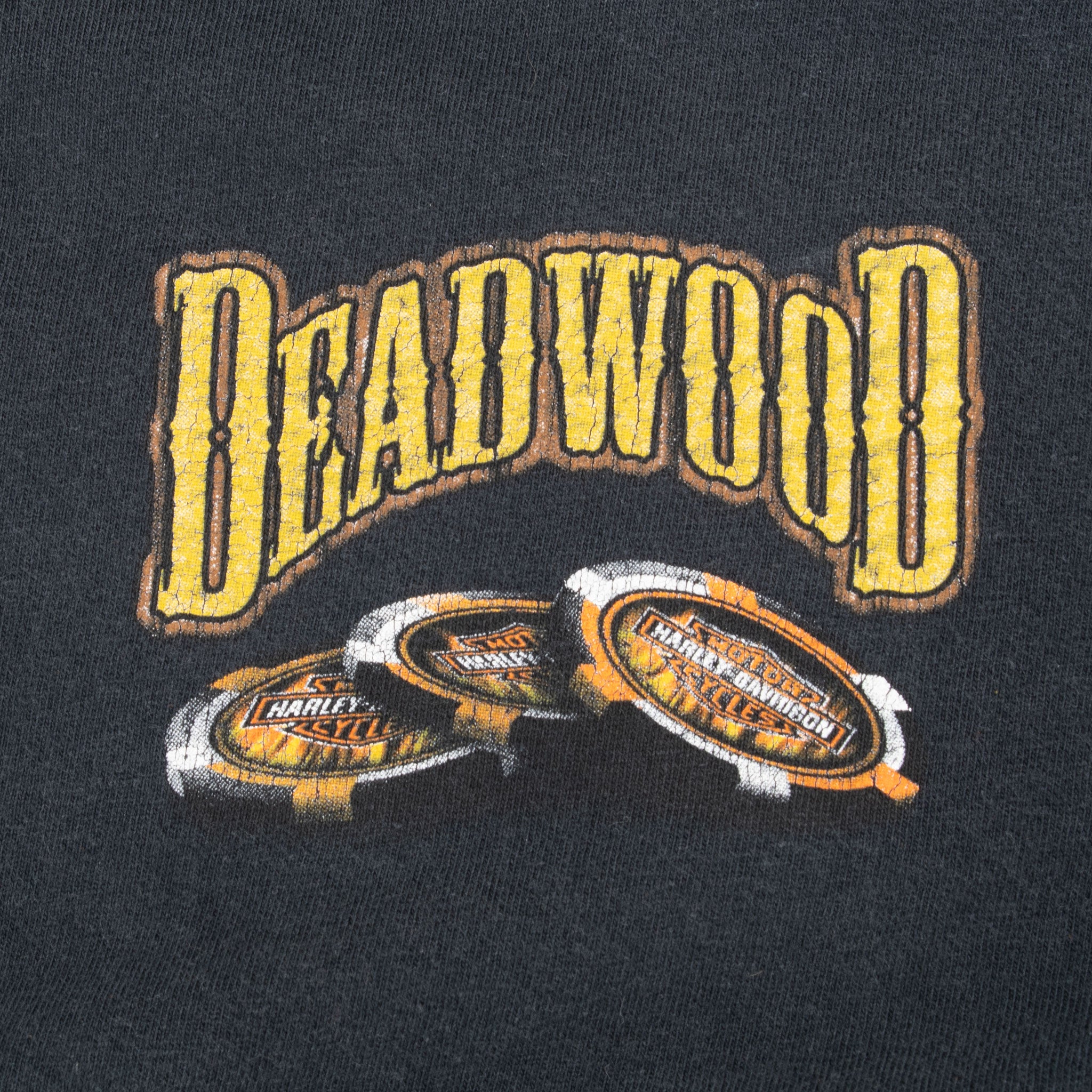 Vintage Harley Davidson Deadwood South Dakota 2006 Long Sleeve Tee Shirt Size 2XL