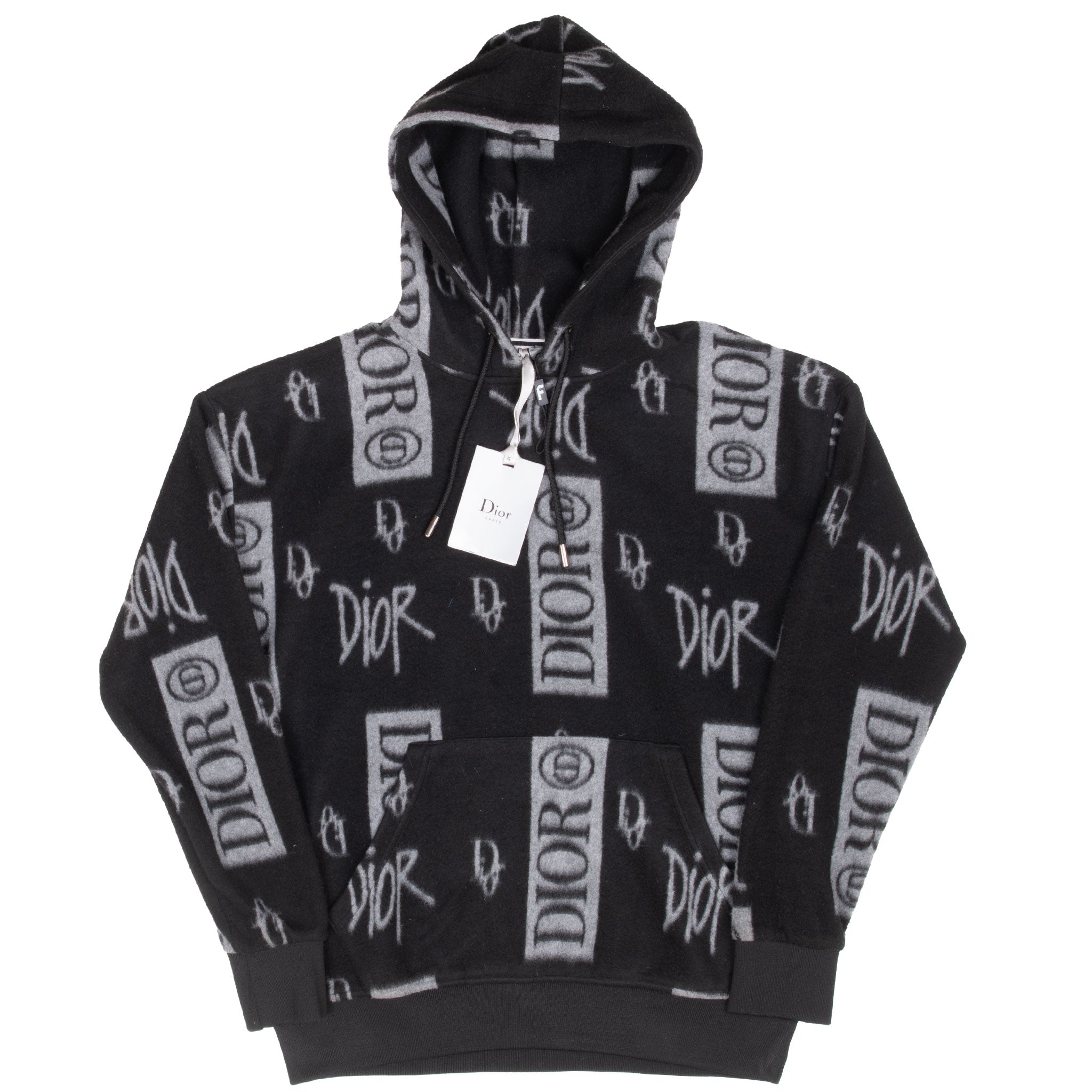 All Over Print Dior Fleece Sweatshirt Hoodie 2022 Size Medium