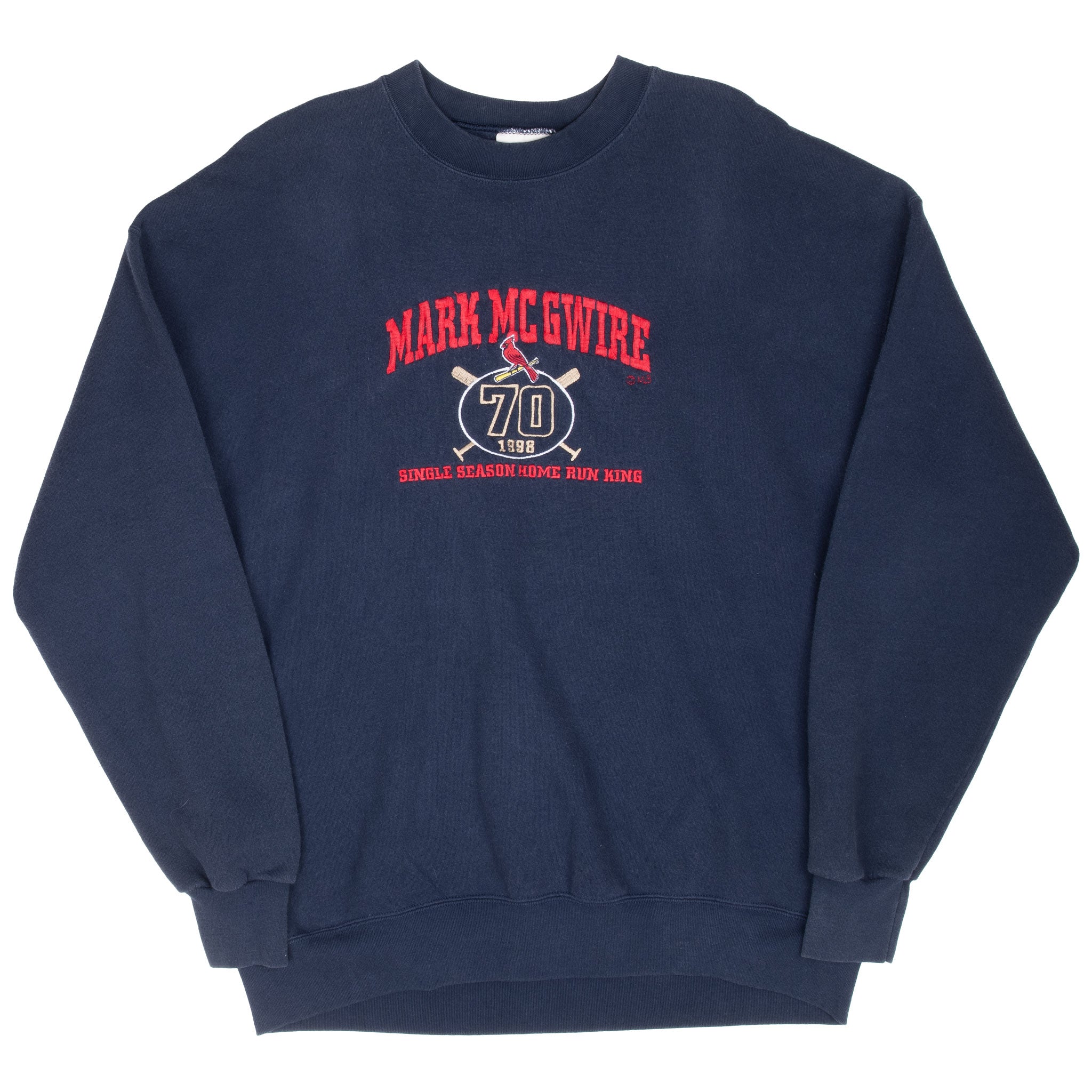 Vintag Mlb St Louis Cardinals Mark Mcgwire 1998 Sweatshirt Size XL