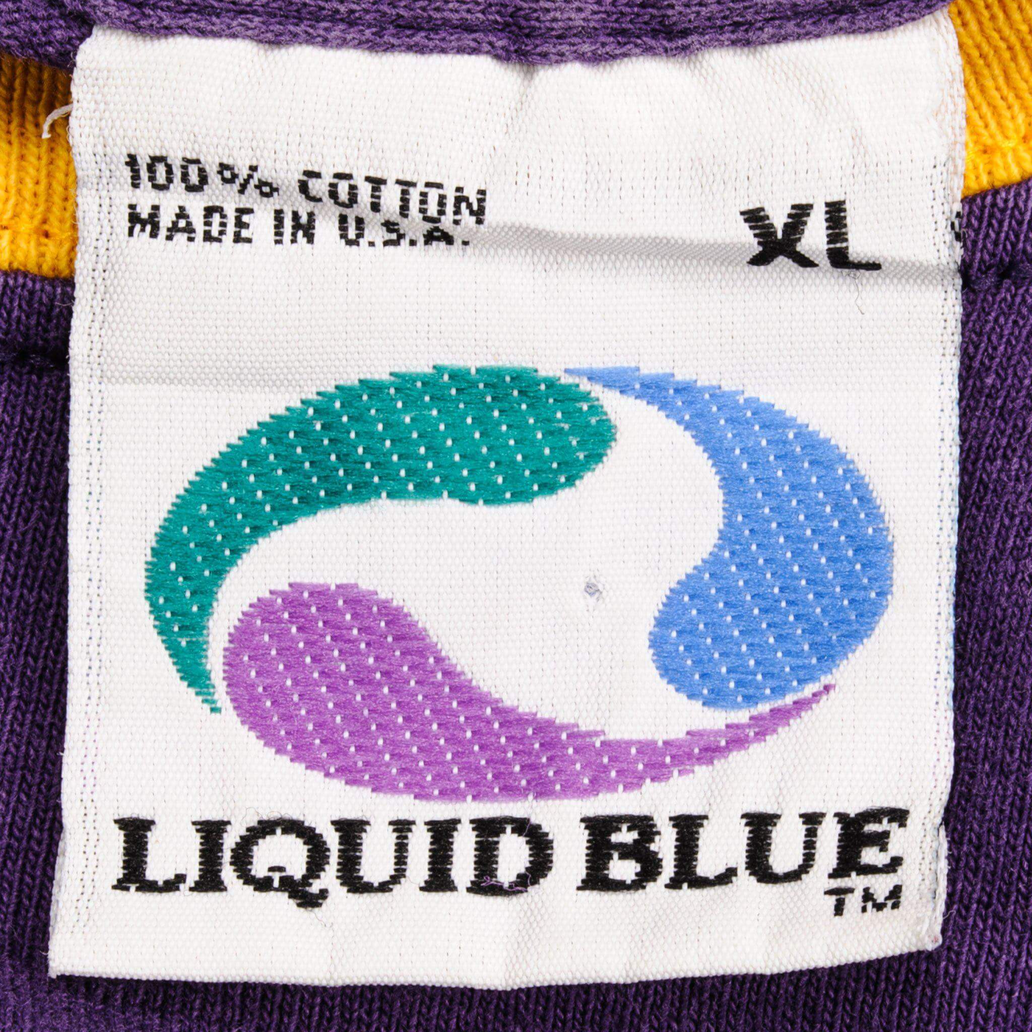 VINTAGE NFL MINNESOTA VIKINGS TEE SHIRT BY LIQUID BLUE SIZE XL MADE IN USA