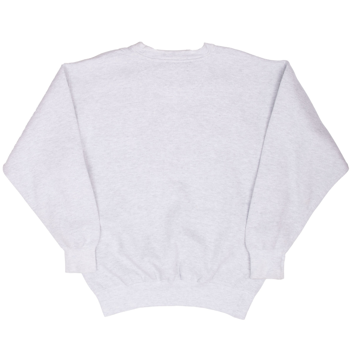 Back of plain gray Purdue Boilermakers crewneck sweatshirt