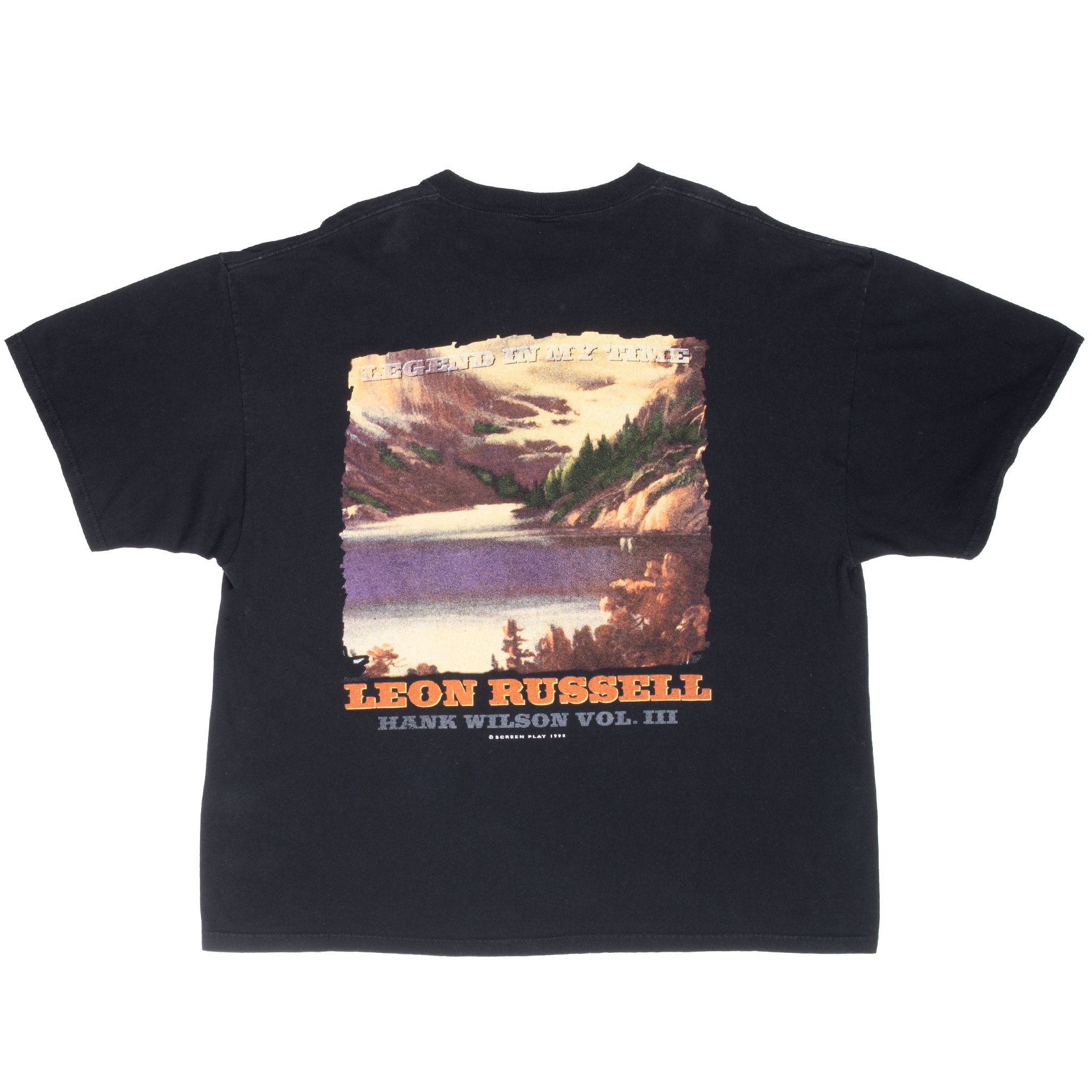 Vintage Leon Russell Hank Wilson Vol 3 1998 Tee Shirt Size 2XL