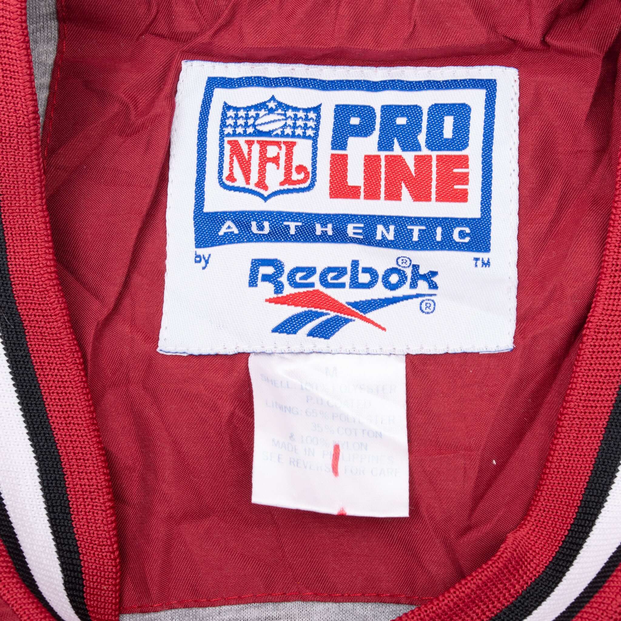 Vintage Nfl San Francisco 49Ers 1996 50th Anniversary Reebok Pull Over Jacket Size Medium