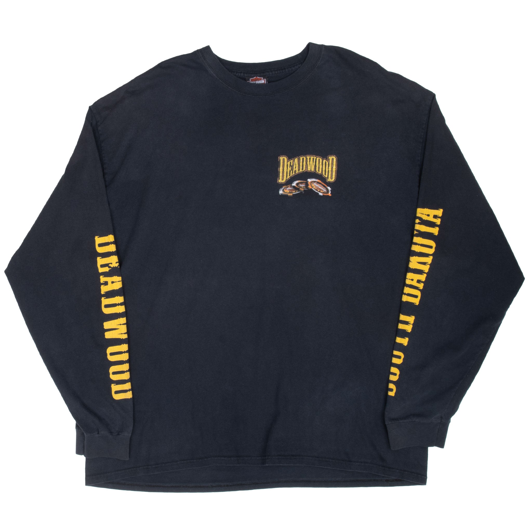 Vintage Harley Davidson Deadwood South Dakota 2006 Long Sleeve Tee Shirt Size 2XL