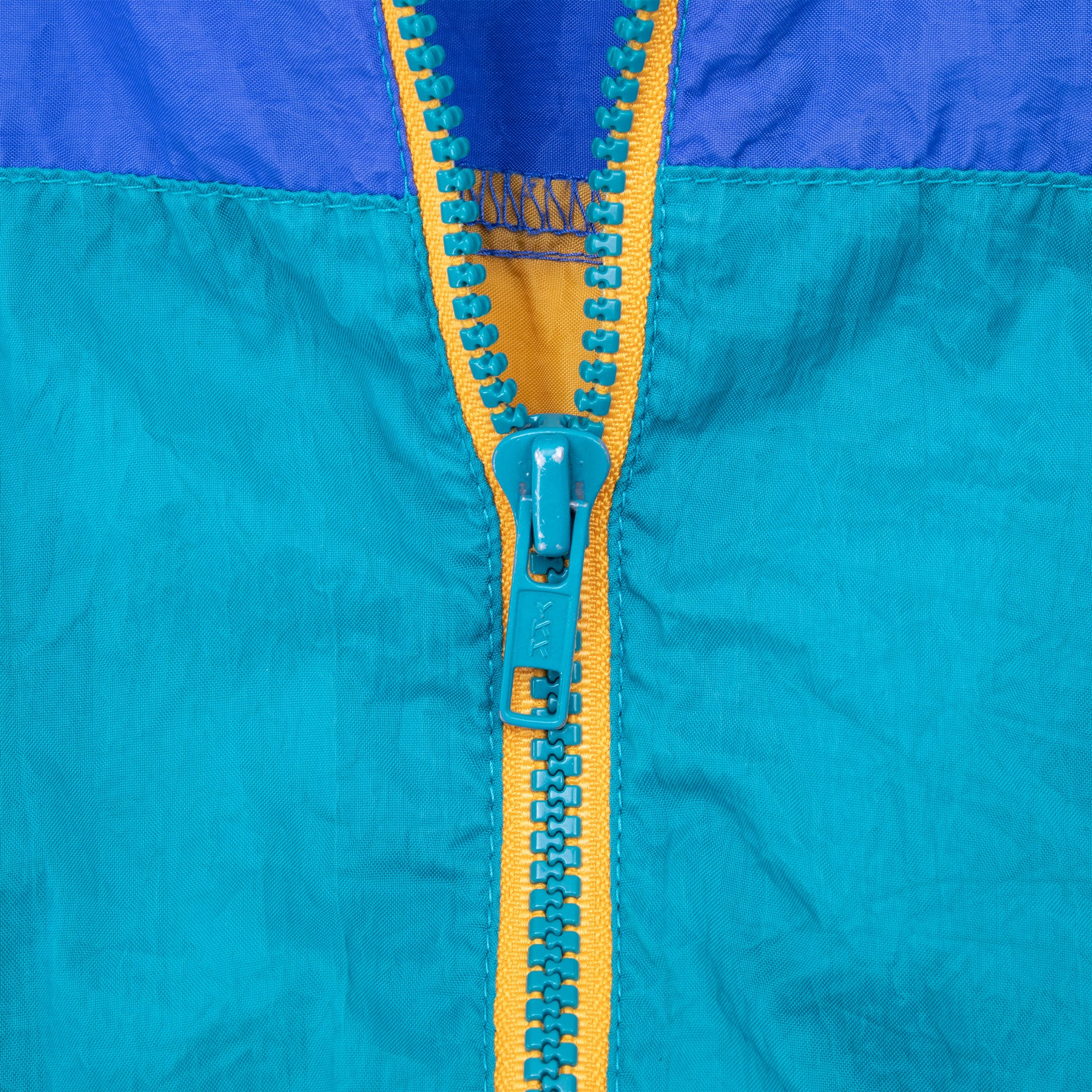 Vintage Nike Teal Black Yellow Bomber Windbreaker Jacket 1990S Size Xlb