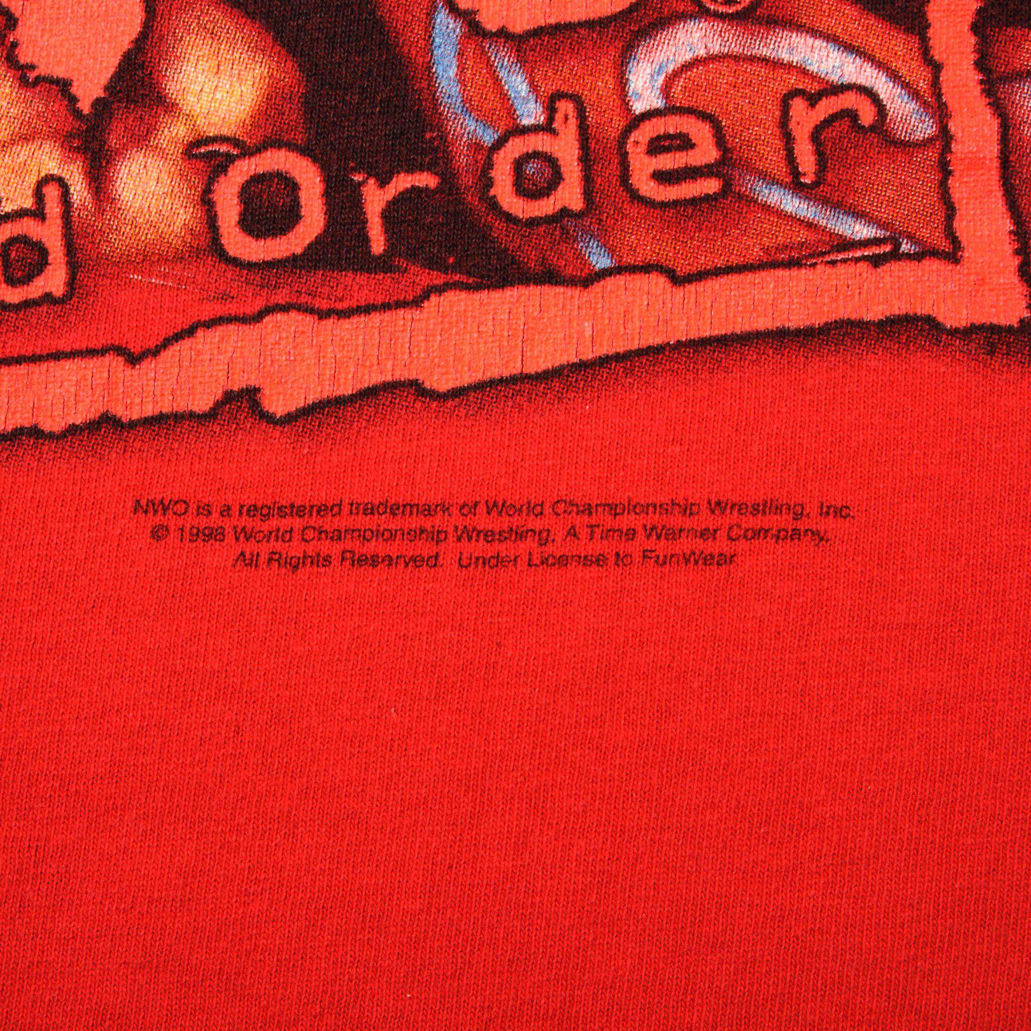 VINTAGE WRESTLING WCW NWO HALL and NASH TEE SHIRT 1998 SIZE LARGE