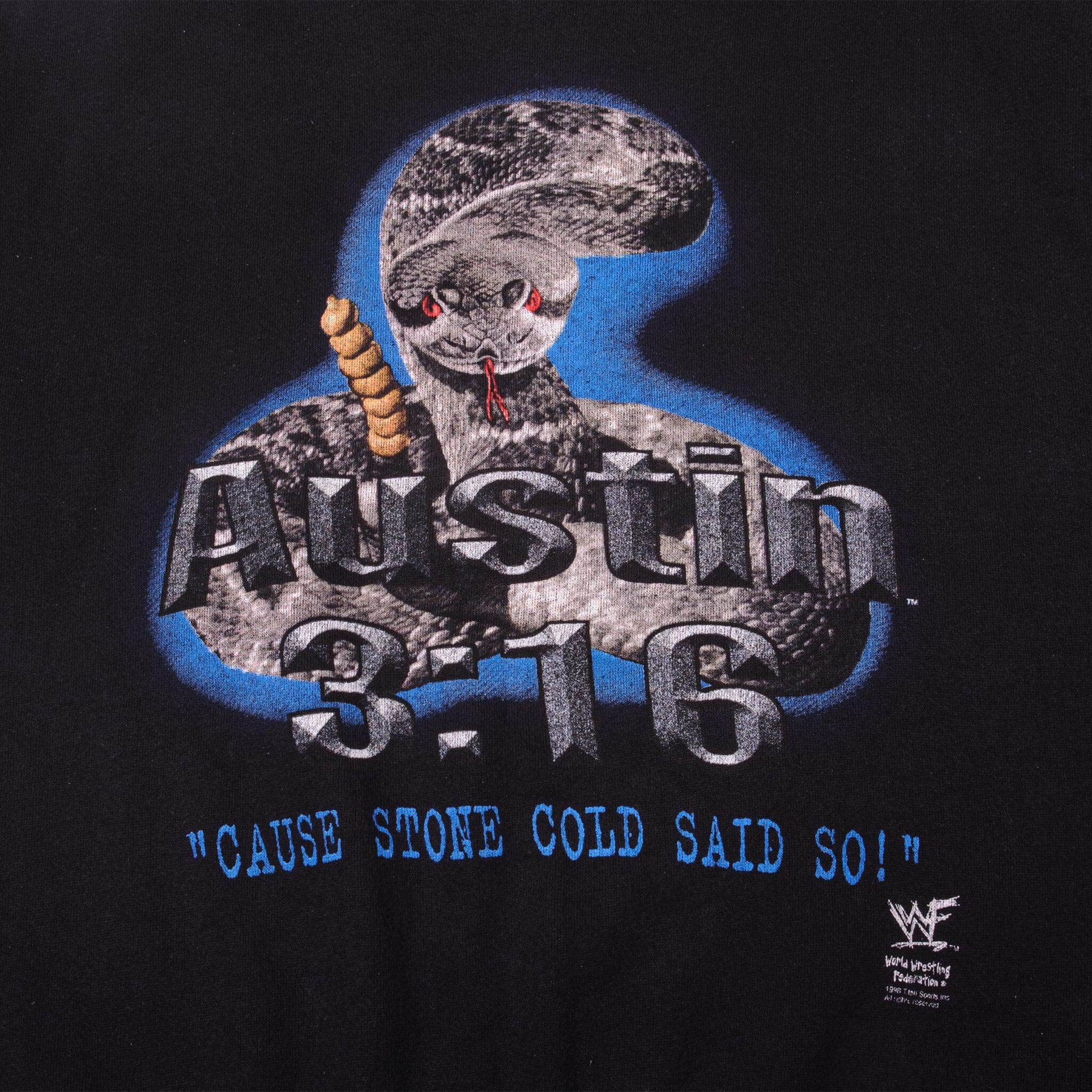 VINTAGE WWF STONE COLD STEVE AUSTIN 3:16 SWEATSHIRT 1998 SIZE LARGE