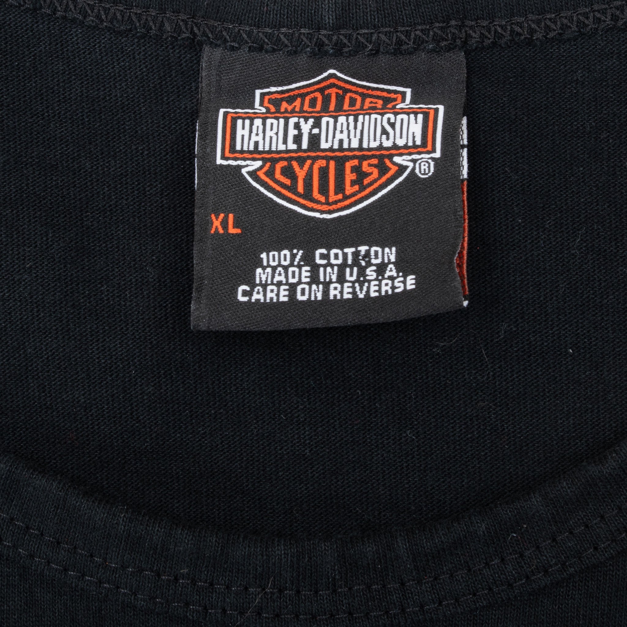 Vintage Harley Davidson Silverdale Washington 2007 Tank Top Tee Shirt With Single Stitch Sleeves Size XL Made In Usa