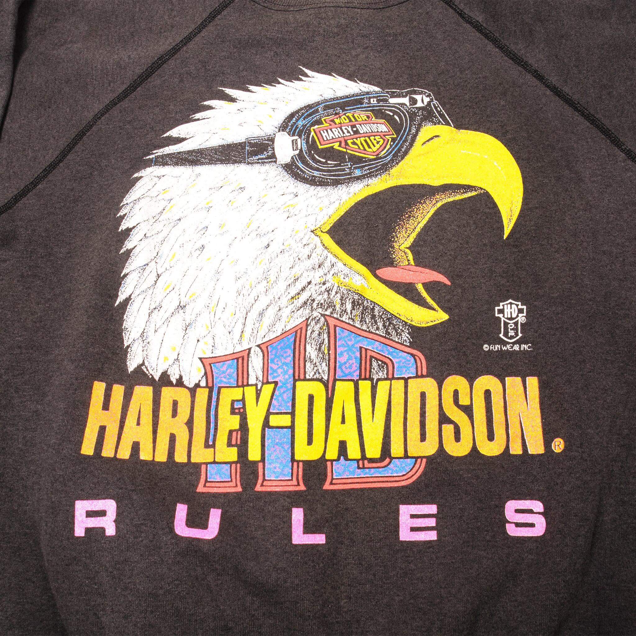 VINTAGE HARLEY DAVIDSON SWEATSHIRT SIZE LARGE MADE IN USA 1980s