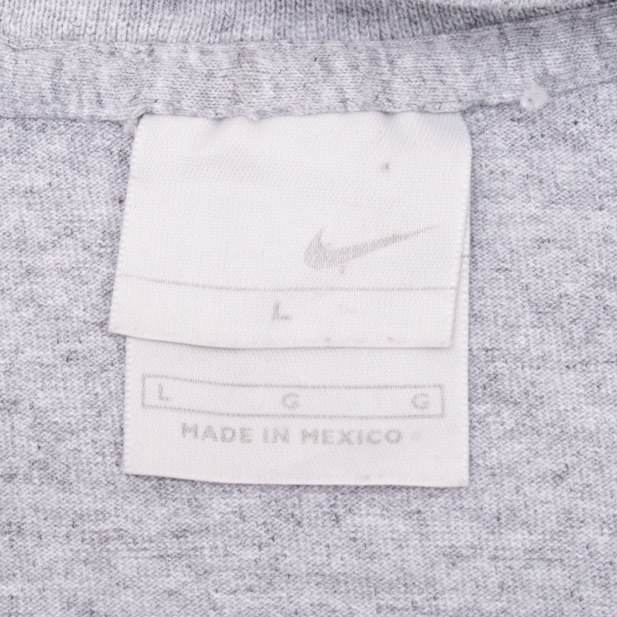 Vintage Nike Classic Swoosh Grey Tee Shirt 2000S Size Large